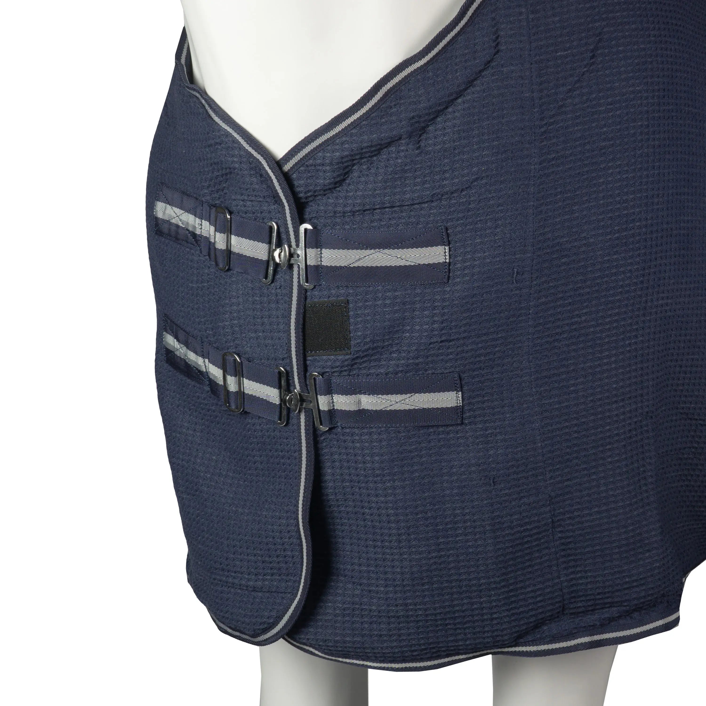 Horka Svettäcke i bomull (Waffle) - Marinblå