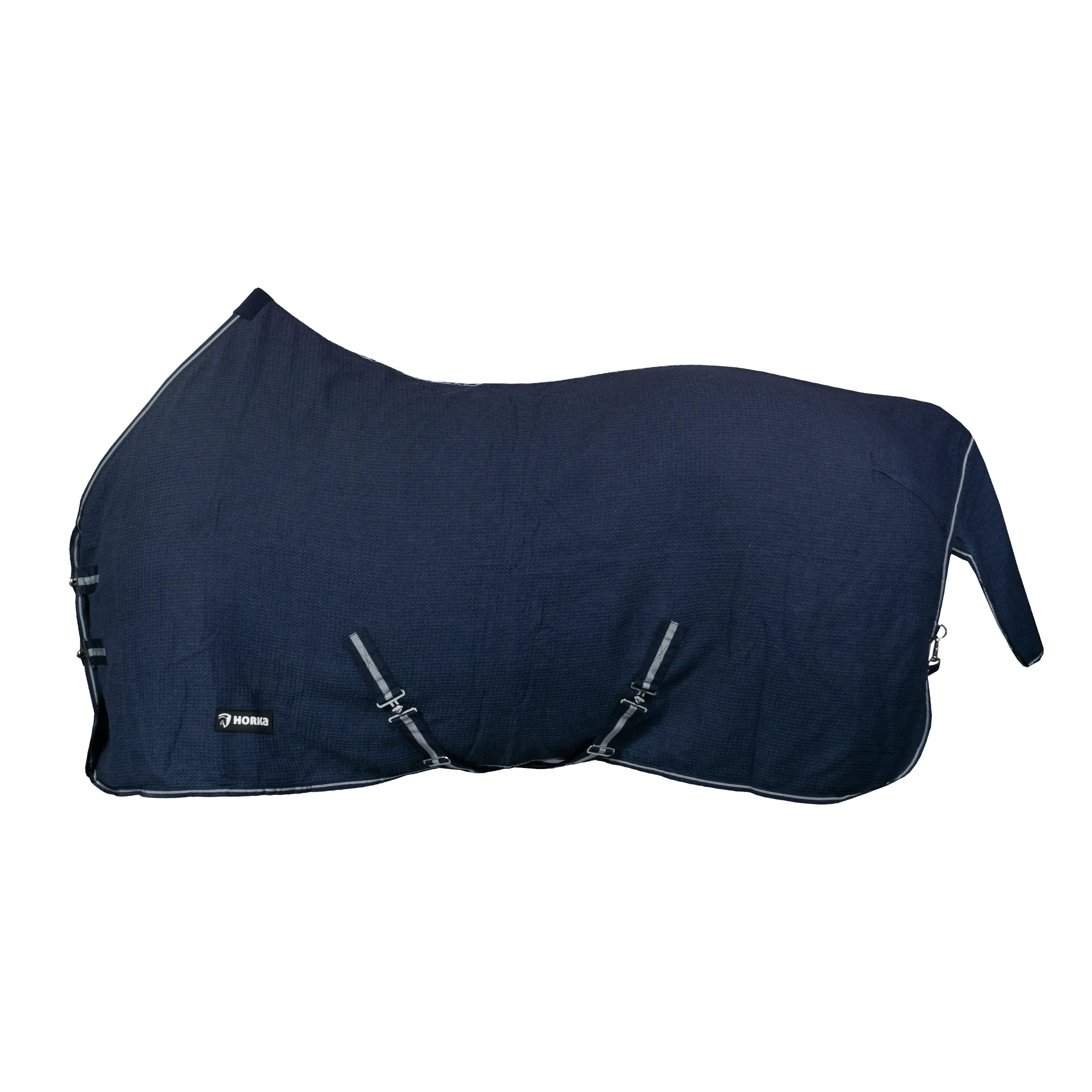 Horka Svettäcke i bomull (Waffle) - Marinblå