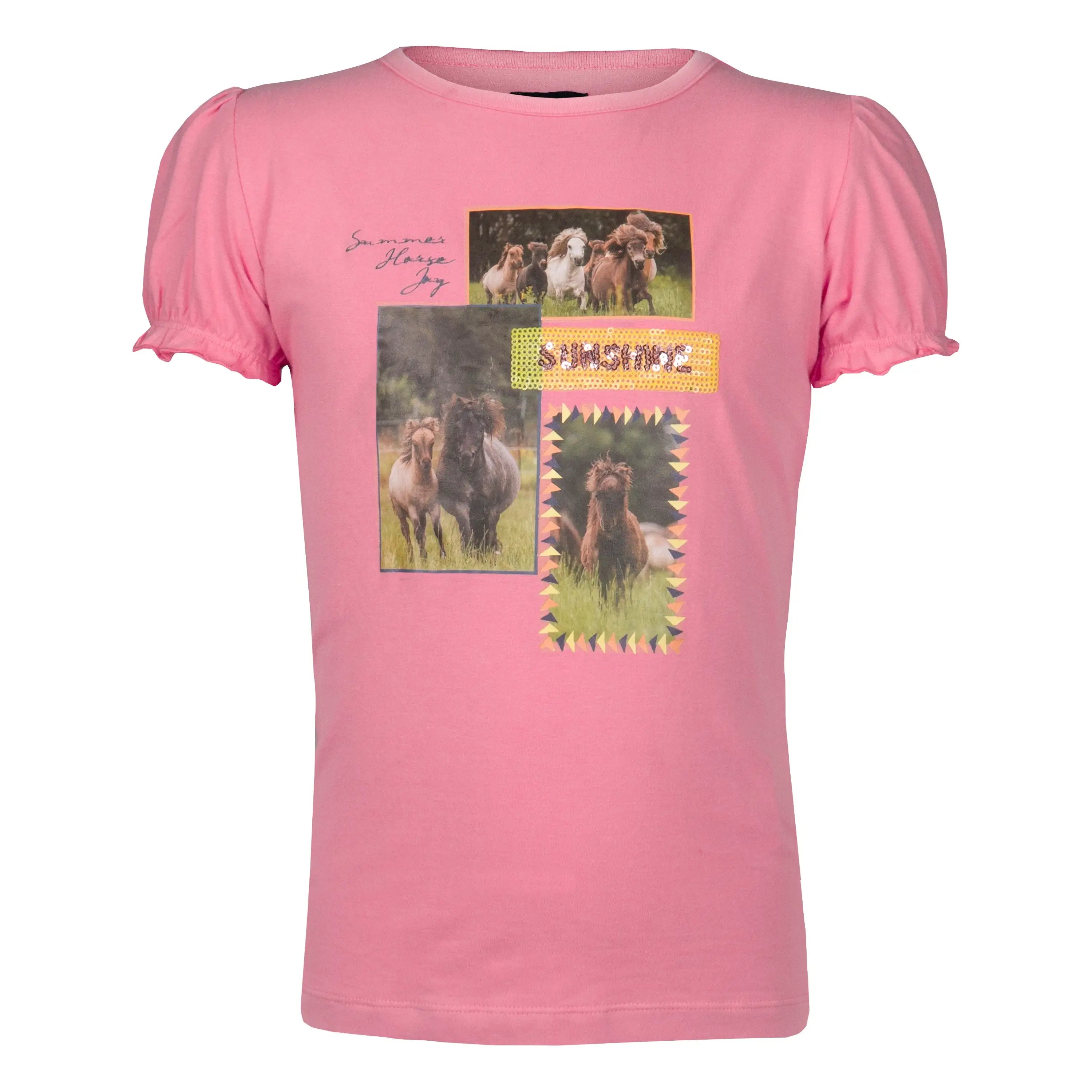 Horka T-shirt Pino - Rosa med tryck