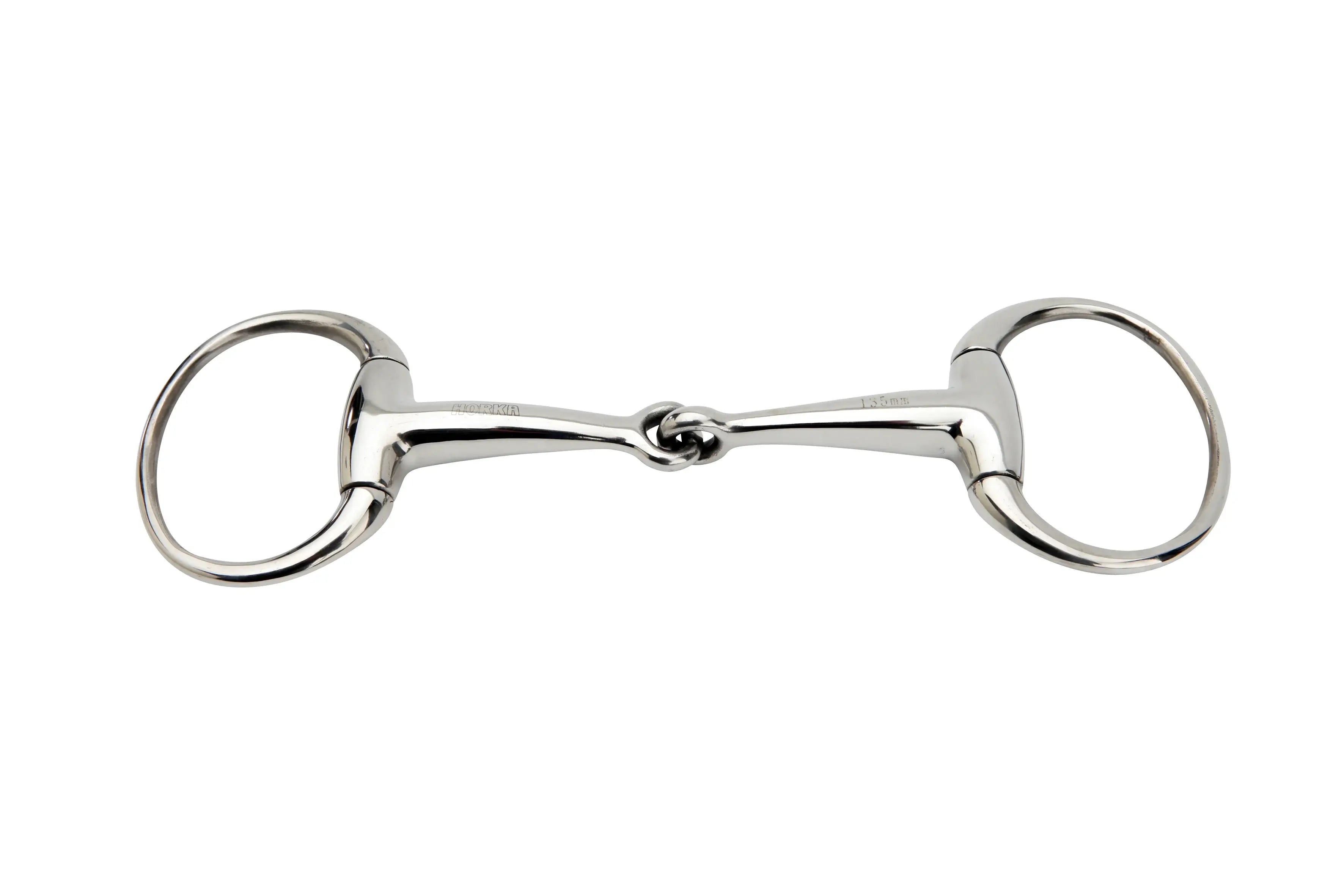 Horka Tvådelat eggbett 18mm med ringar 55/70mm massiv