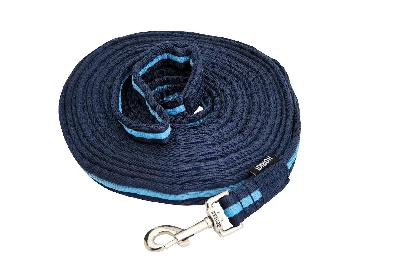 Horka Tvåfärgad longerlina i mjukt material 800 cm