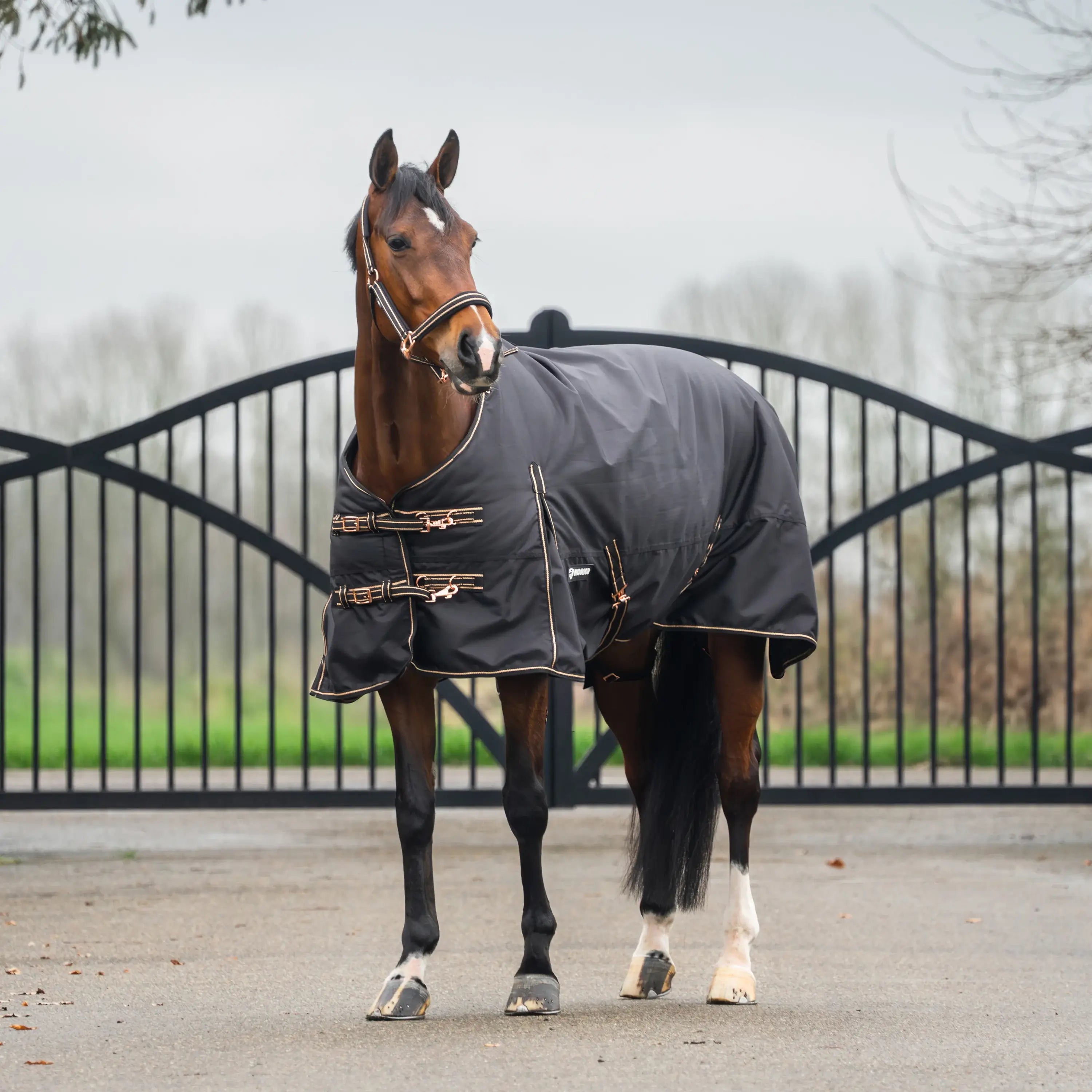 Horka Utetäcke DekenDime 600D 200g - Svart/Rosé