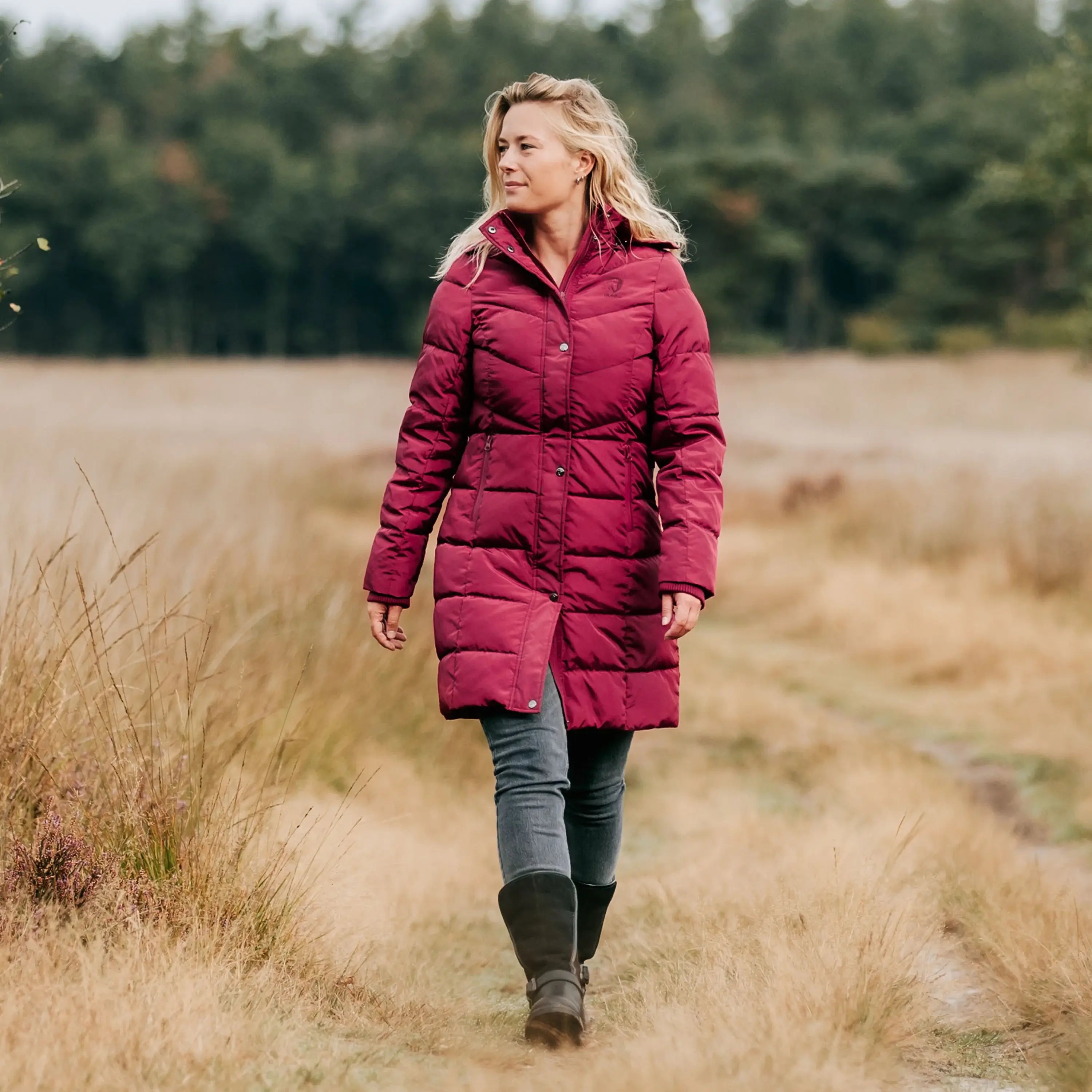 Horka Lång Vinterjacka Glacier - Bordeaux