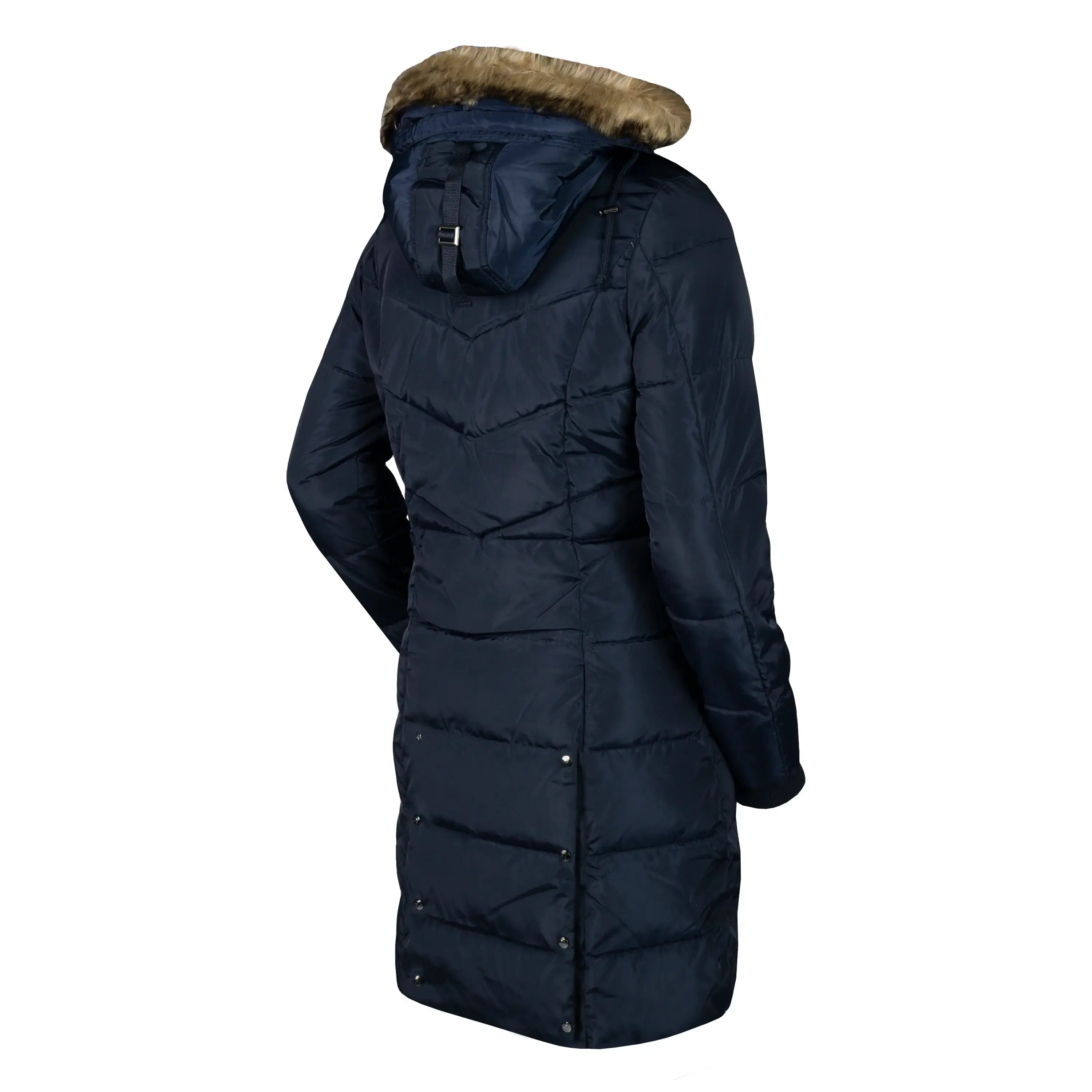 Horka Lång Vinterjacka Glacier - Marinblå