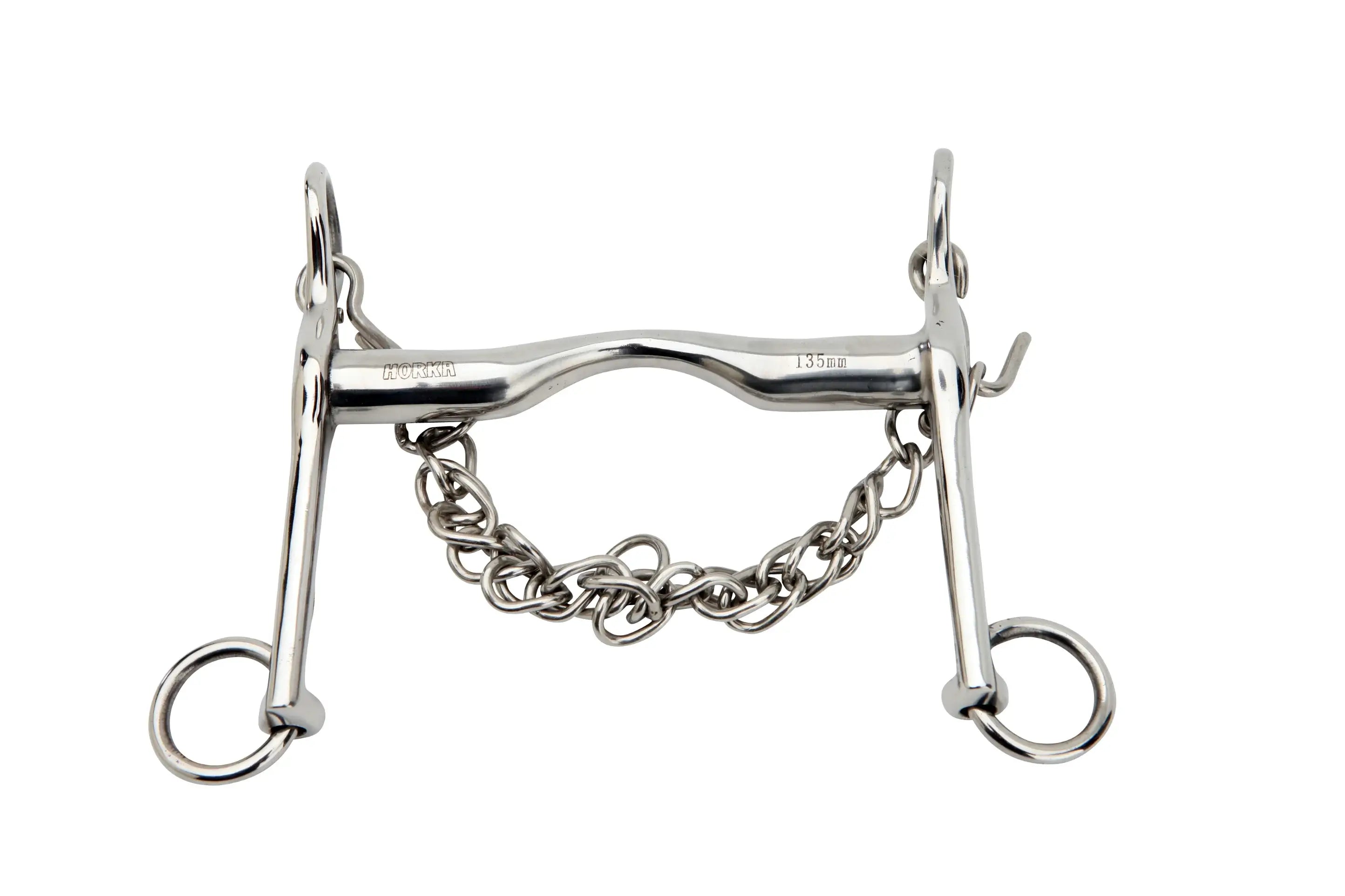 Horka Weymouth-stångbett med tungfrihet 16mm