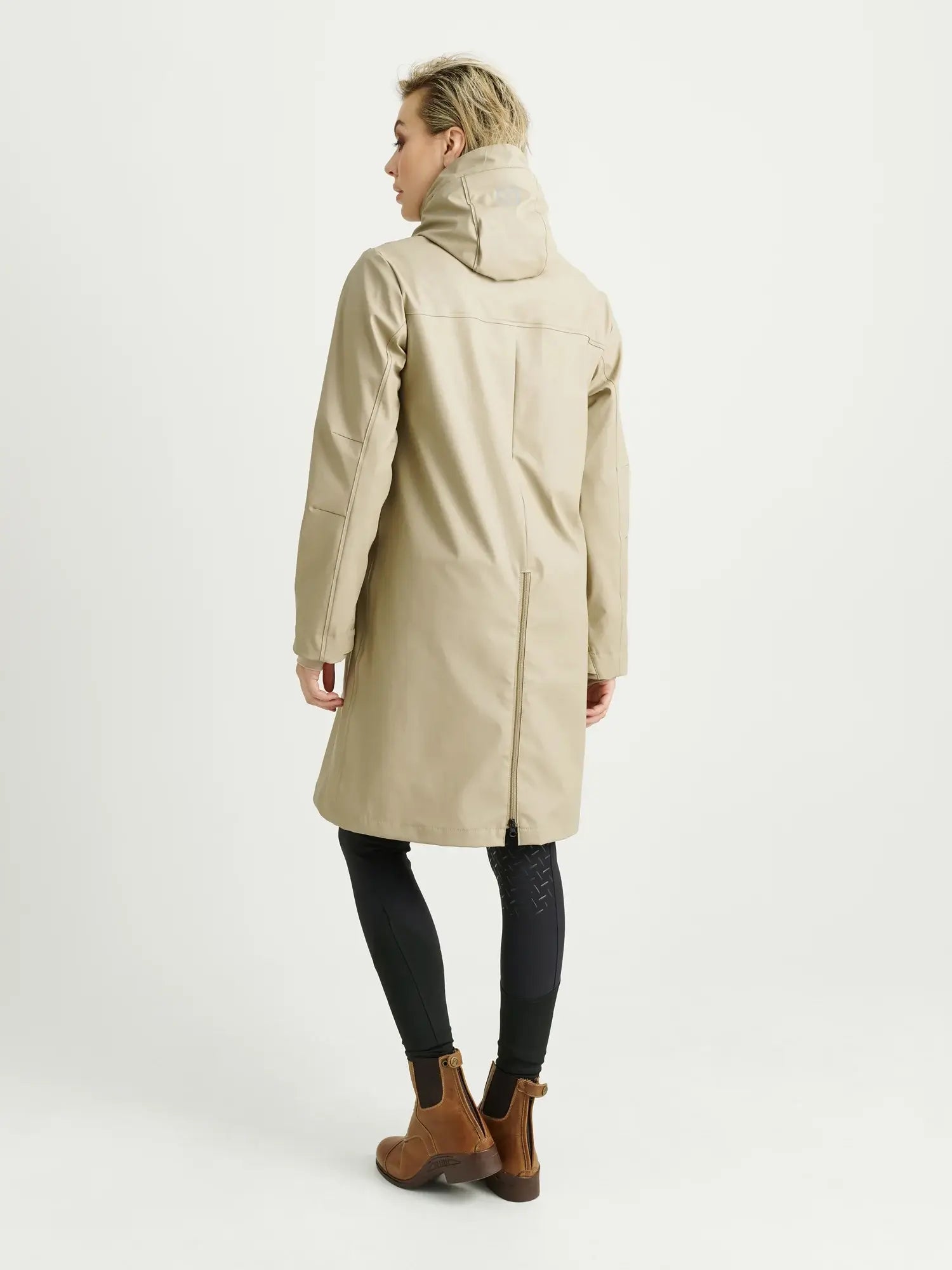 Jacson Barbro Fleecefodrad Regnkappa - Beige