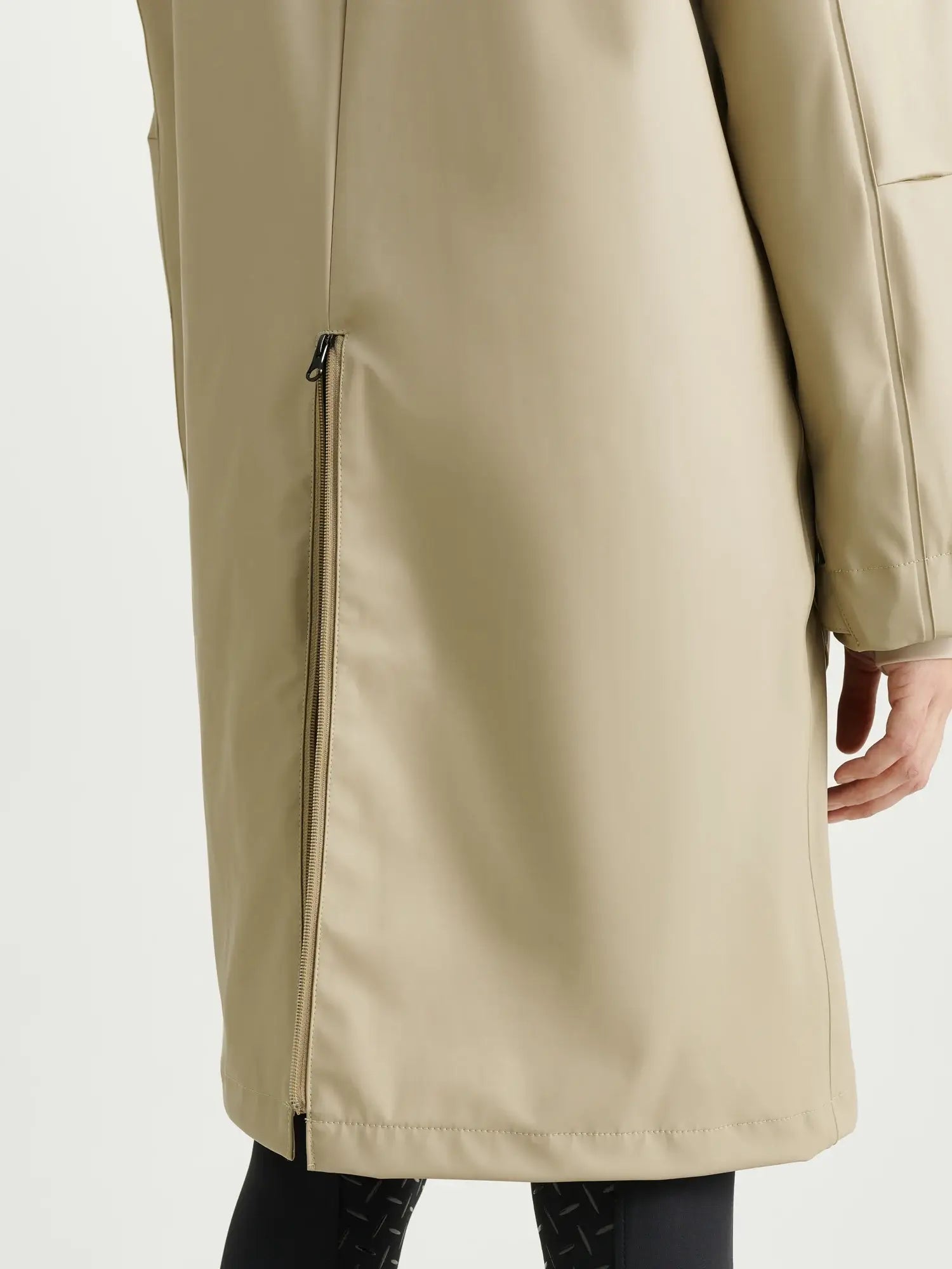 Jacson Barbro Fleecefodrad Regnkappa - Beige