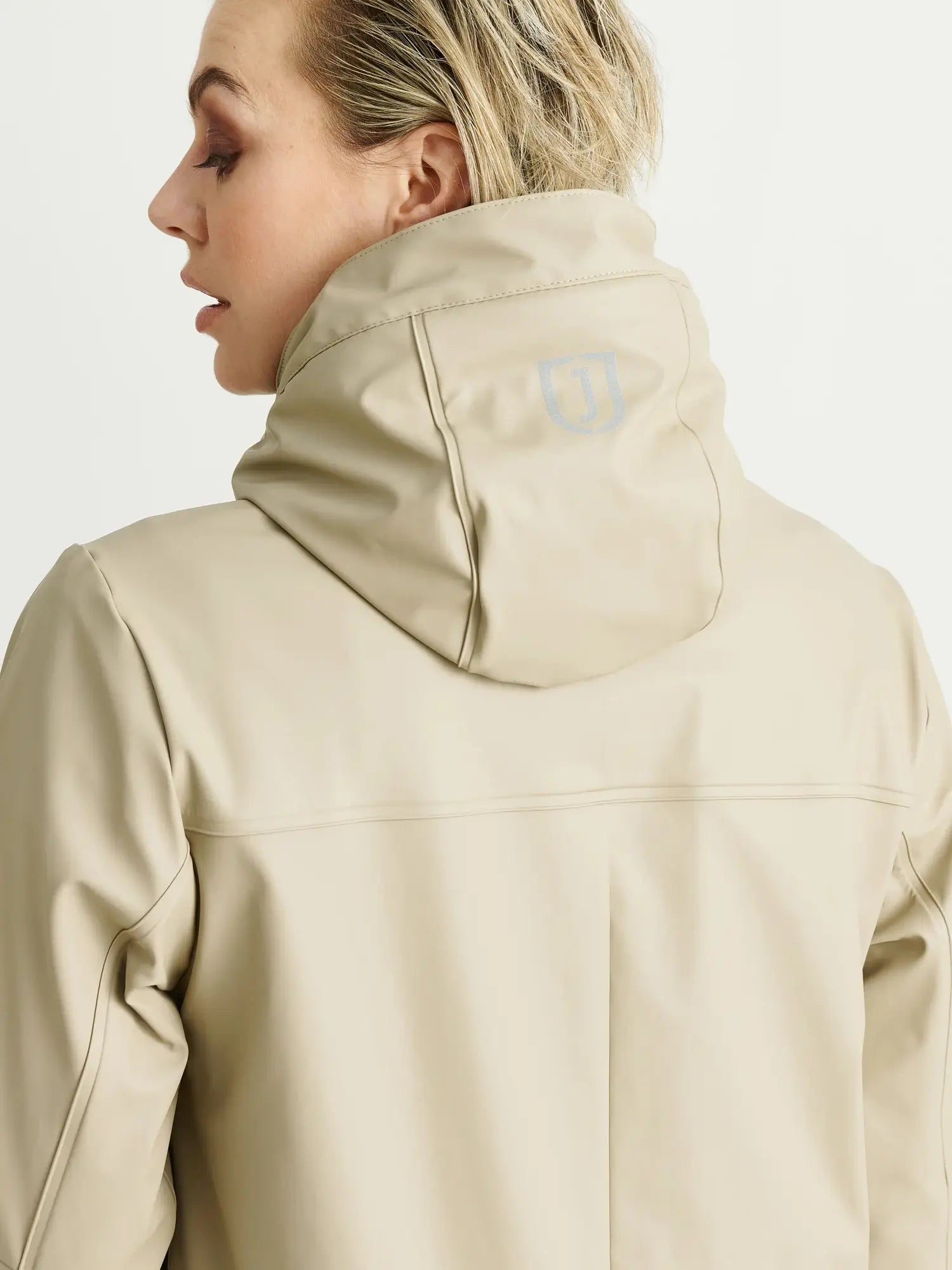 Jacson Barbro Fleecefodrad Regnkappa - Beige