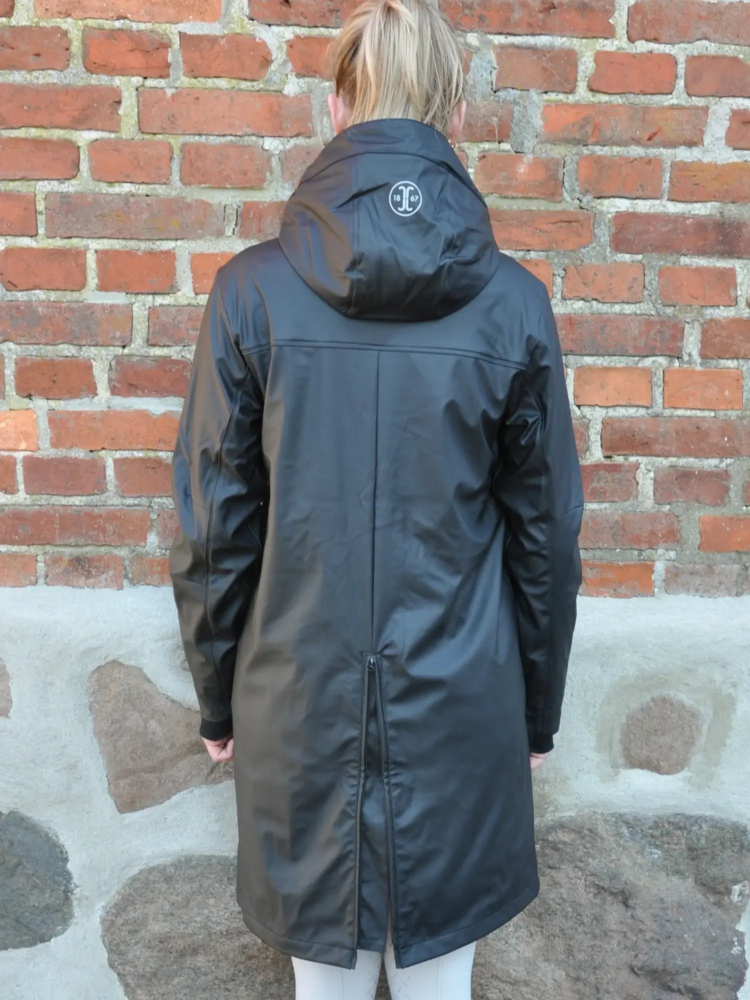 Jacson Barbro Fleecefodrad Regnkappa - Svart