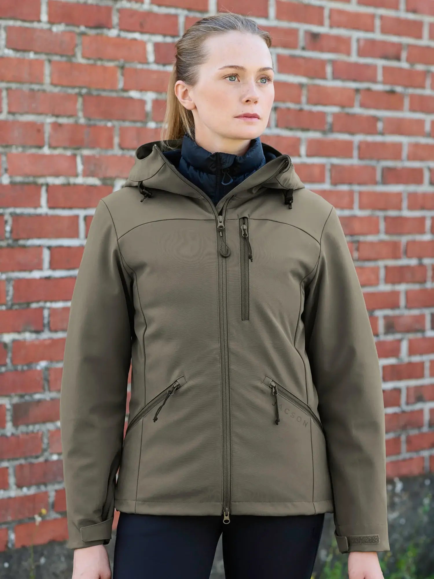 Jacson Berit Softshell Ridjacka - Grön