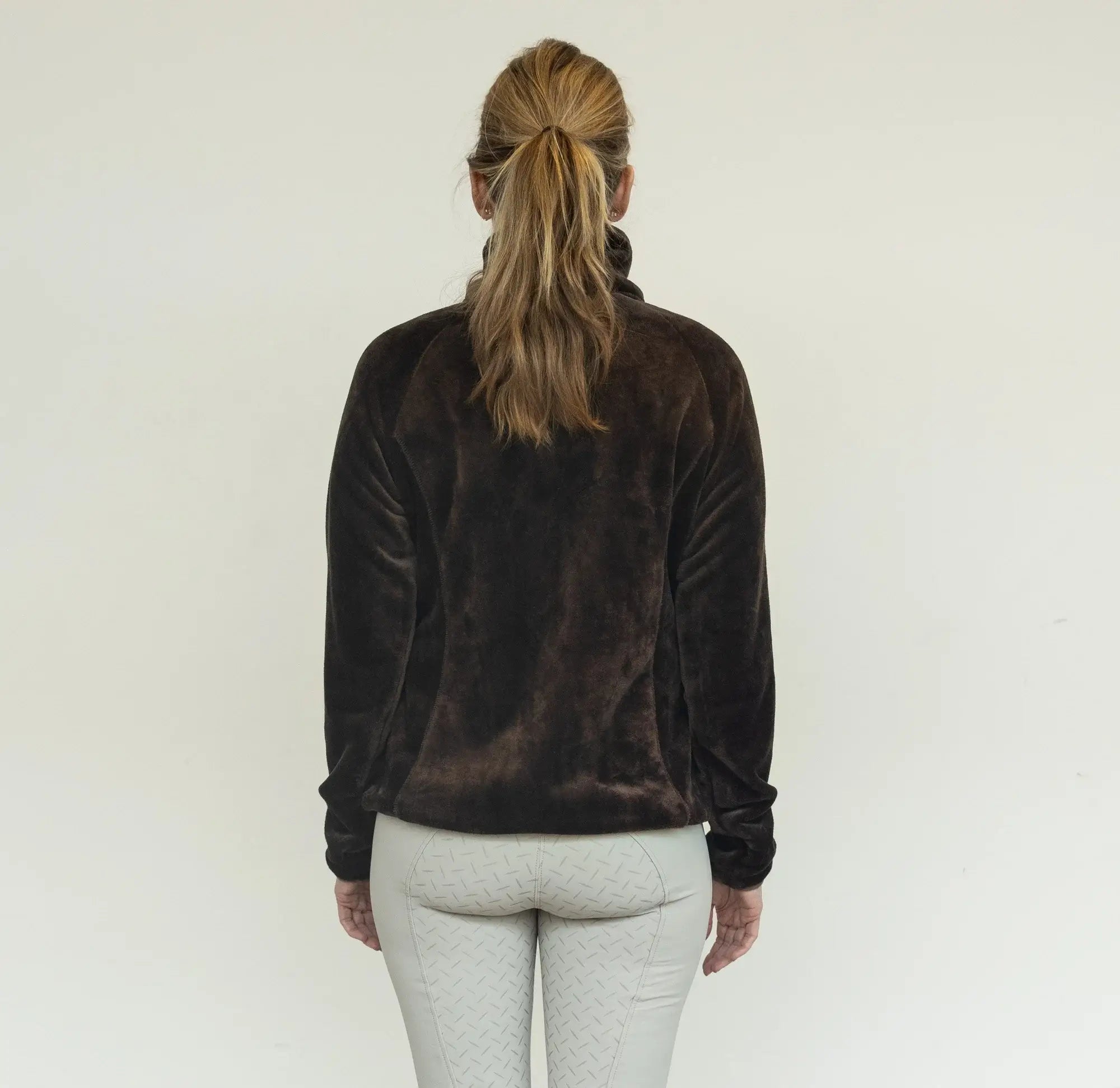 Jacson Dagmar Softpiletröja - Mörkbrun