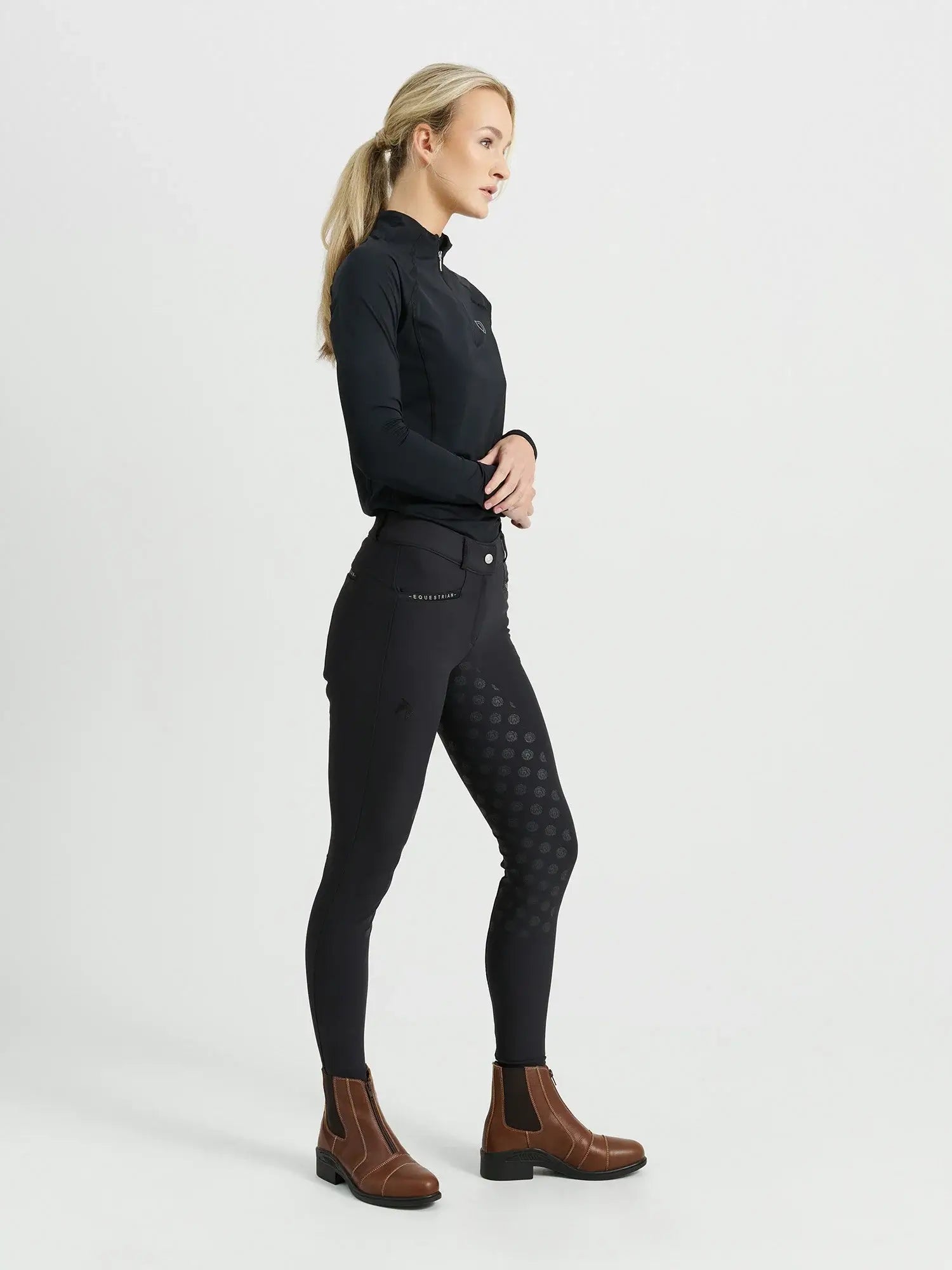 Jacson Hedvig Helskodda Ridbyxor - Svart