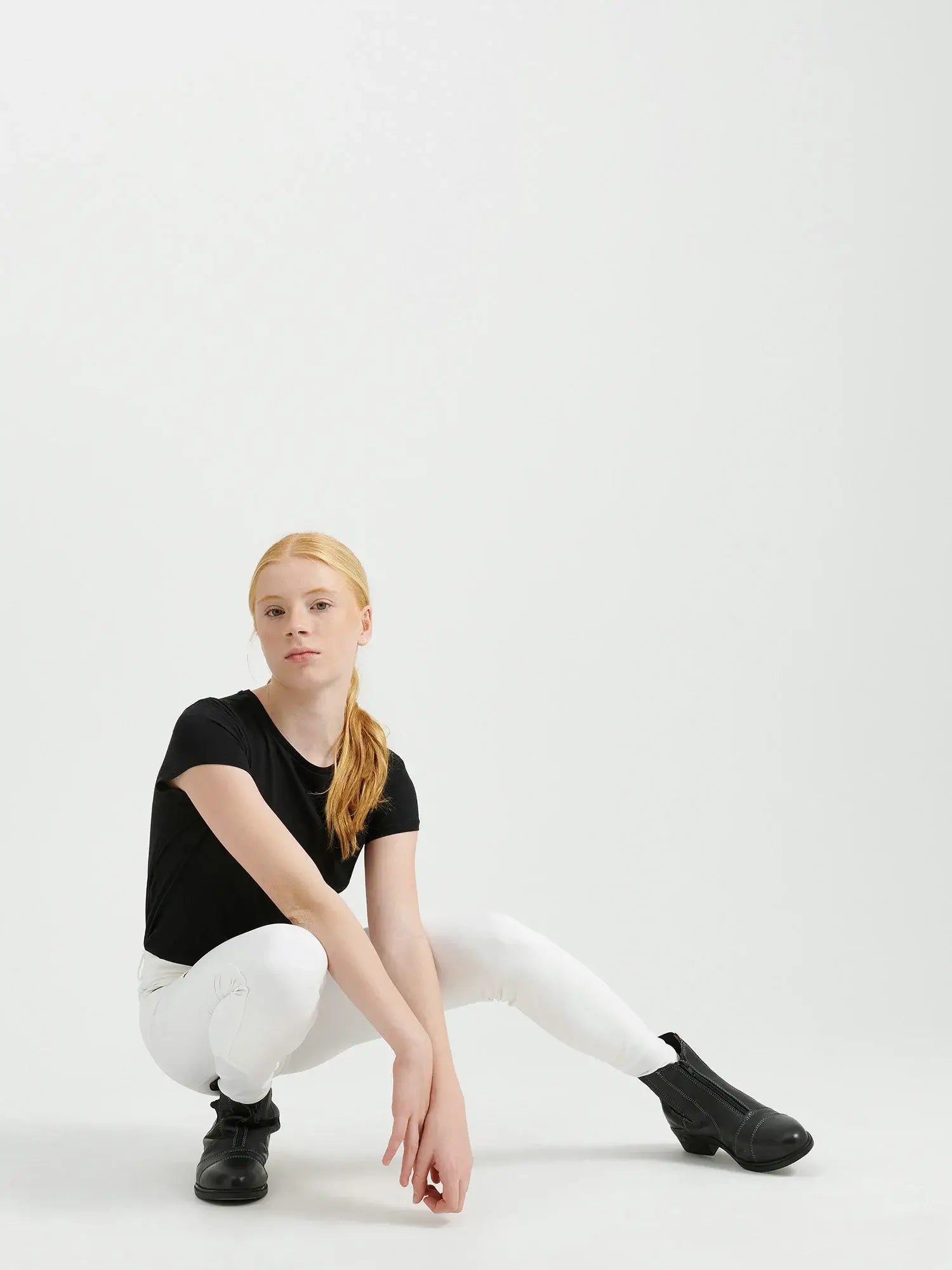 Jacson Hedvig Knäskodda Ridbyxor Junior - Vit