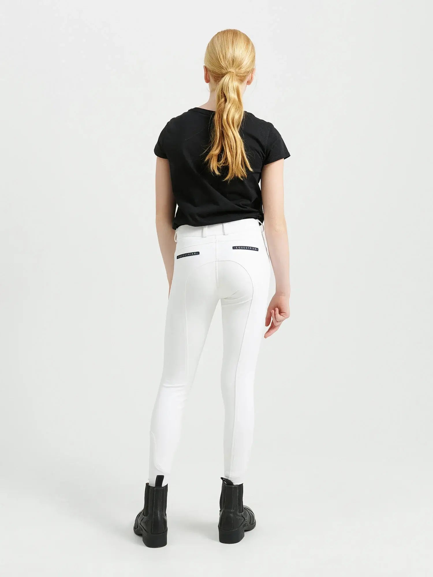 Jacson Hedvig Knäskodda Ridbyxor Junior - Vit