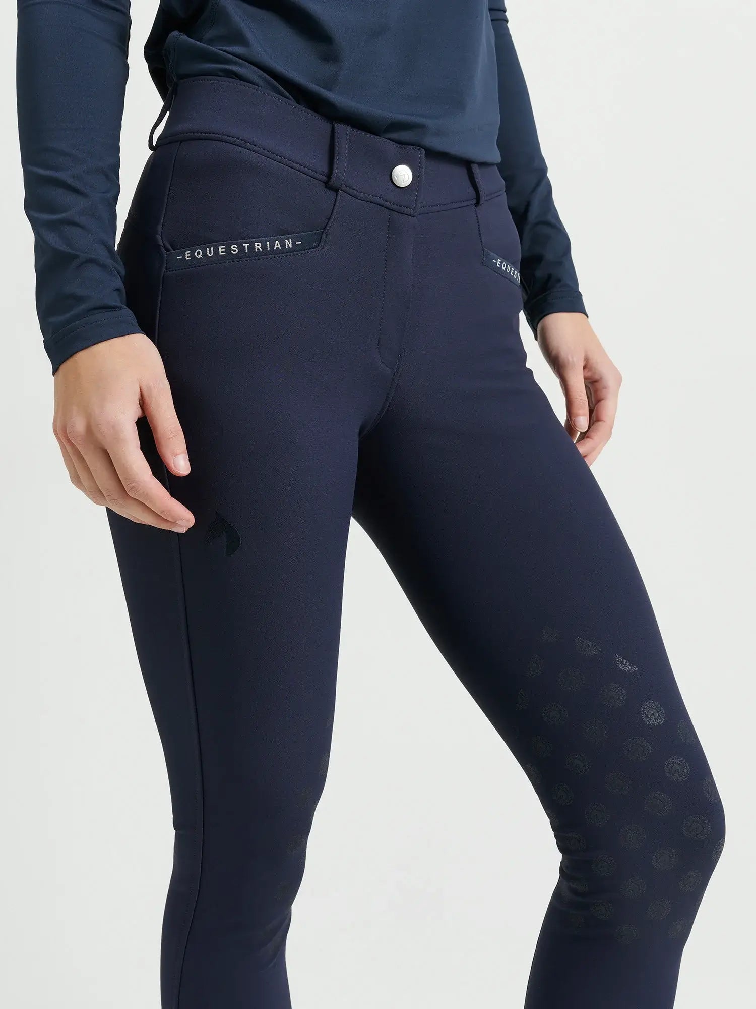 Jacson Hedvig Knäskodda Ridbyxor - Marinblå