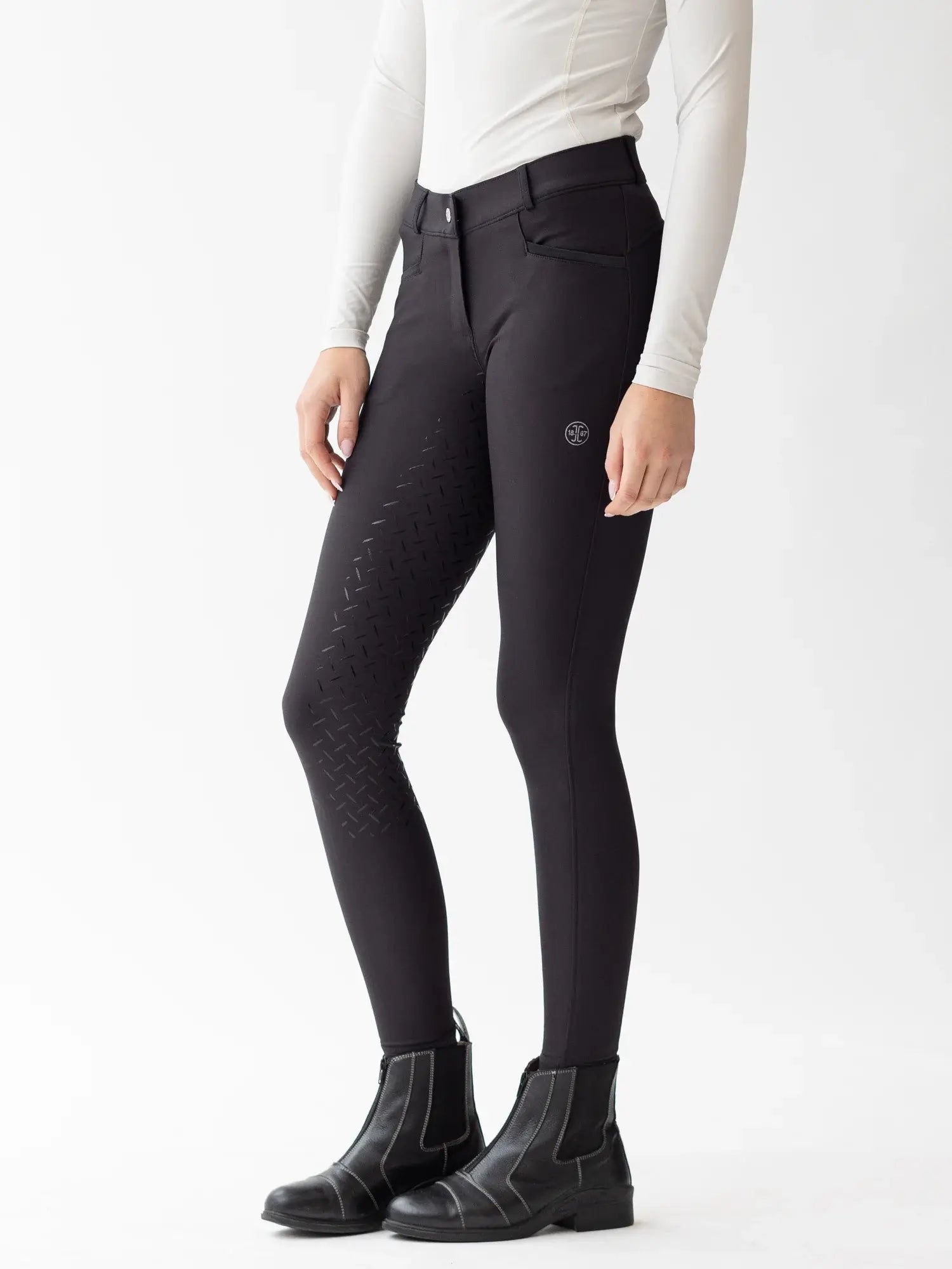 Jacson Hedvig Knäskodda Ridbyxor - Svart