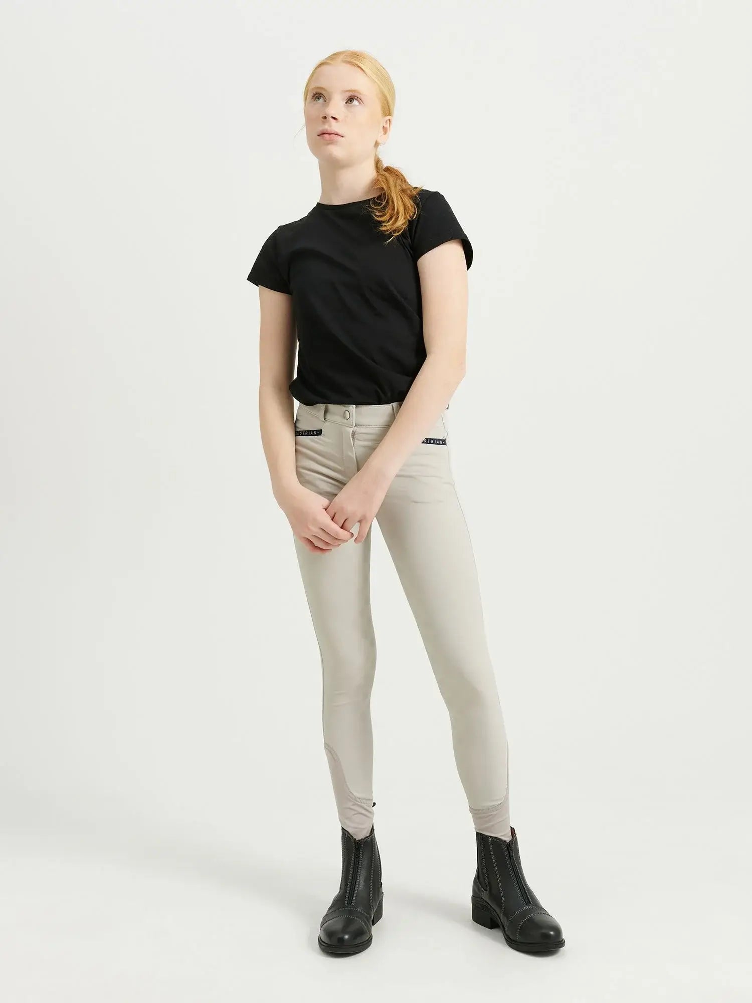 Jacson Hedvig Ridbyxa Helskodd Junior - Beige