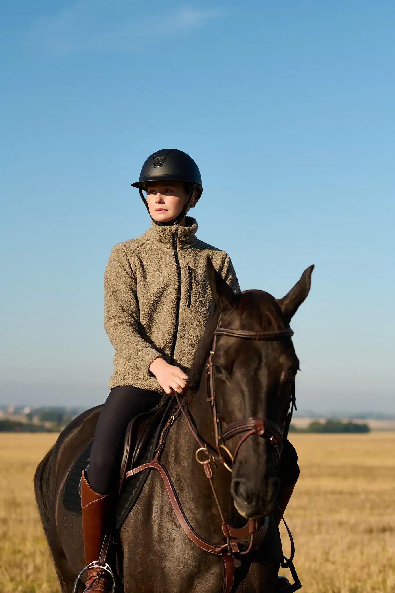 Jacson Inger Ridtröja I Fleece - Beige