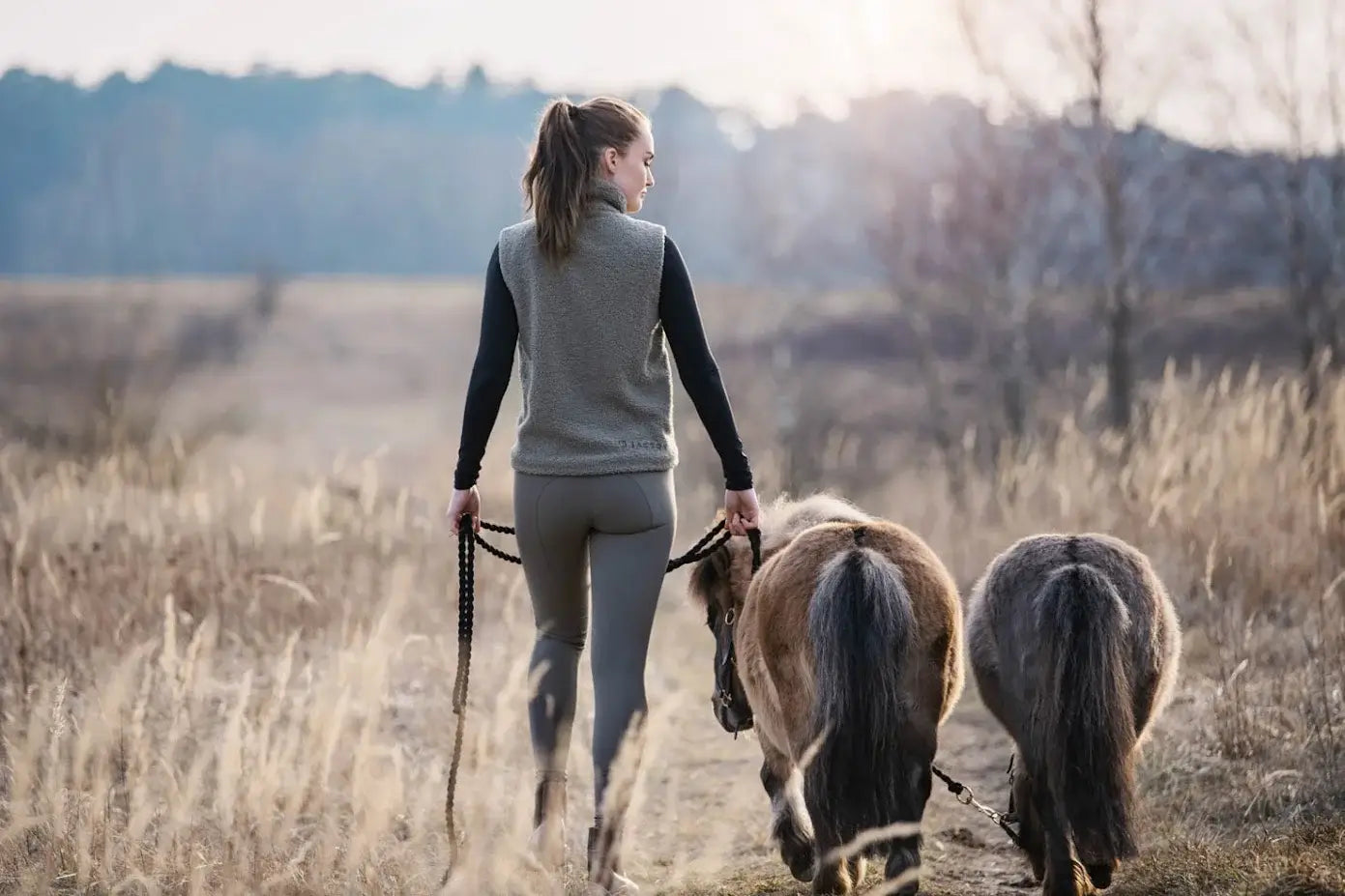 Jacson Inger Ridväst I Fleece - Beige