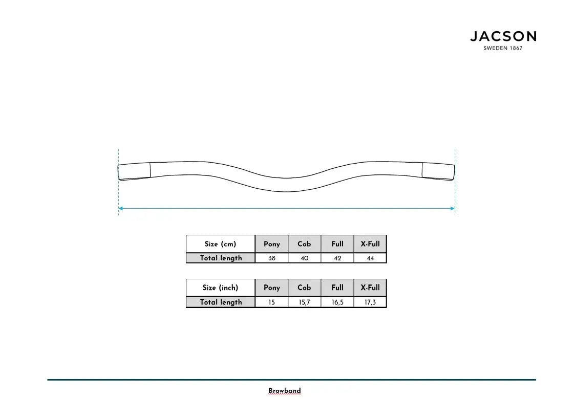 Jacson Pannband Kristall Silver Brun
