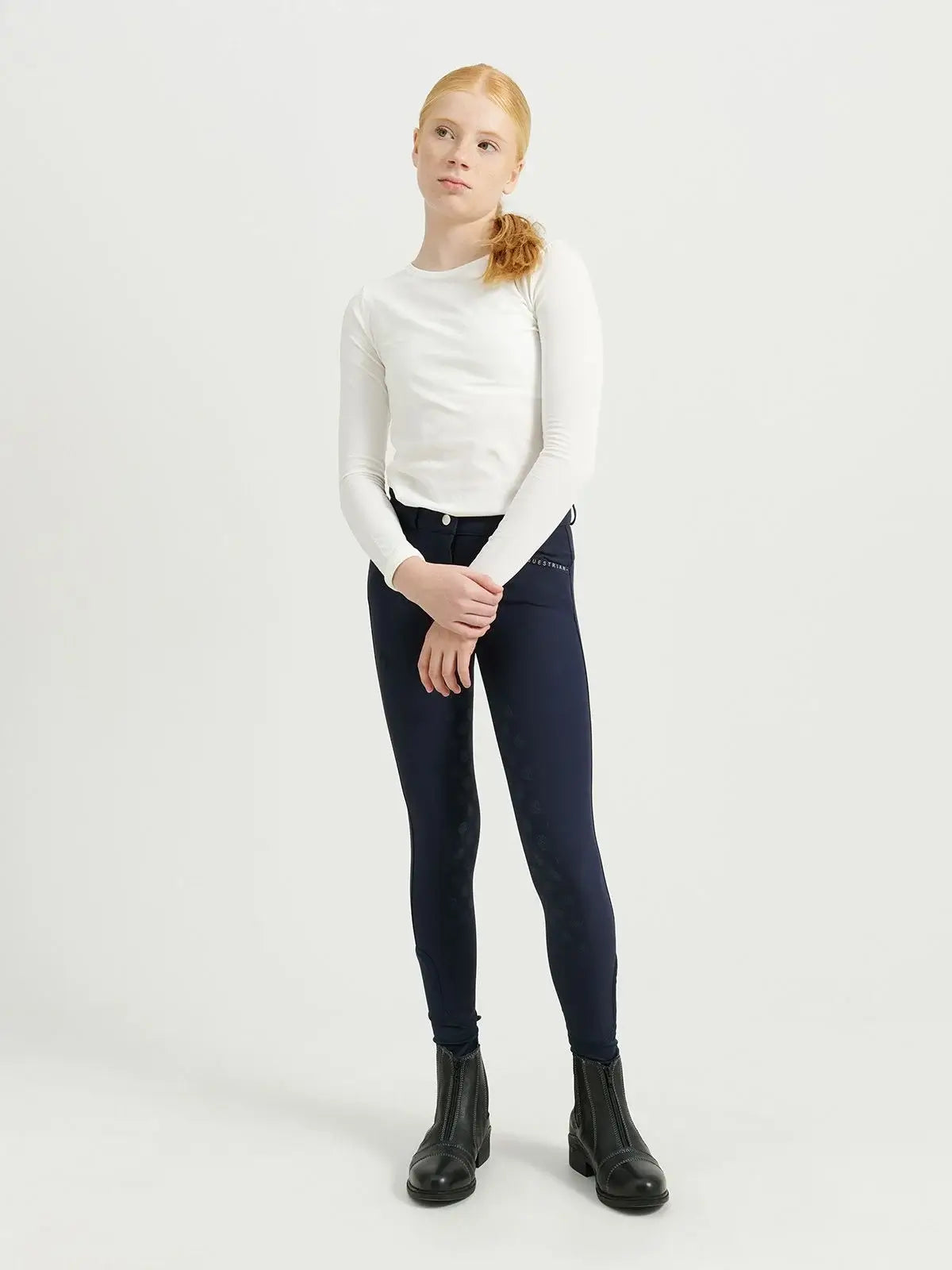 Jacson Hedvig Ridbyxa Helskodd Junior - Marinblå