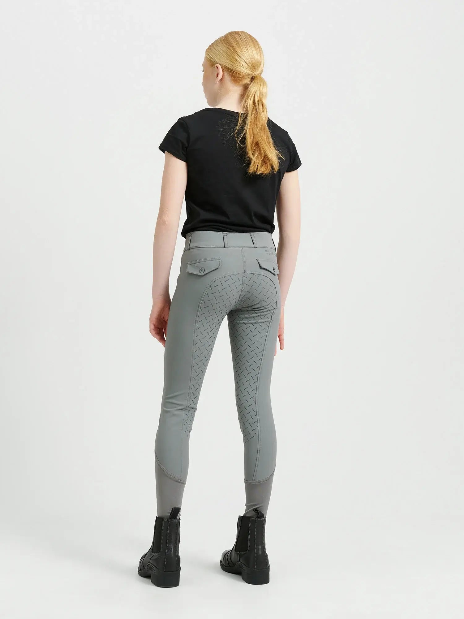 Jacson Rigmor Helskodd Ridbyxa Junior - Grå