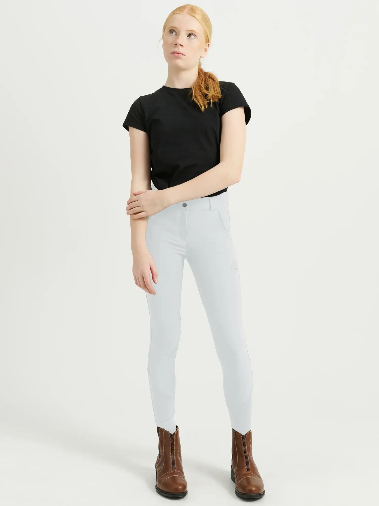 Jacson Rigmor Helskodd Ridbyxa Junior - Vit