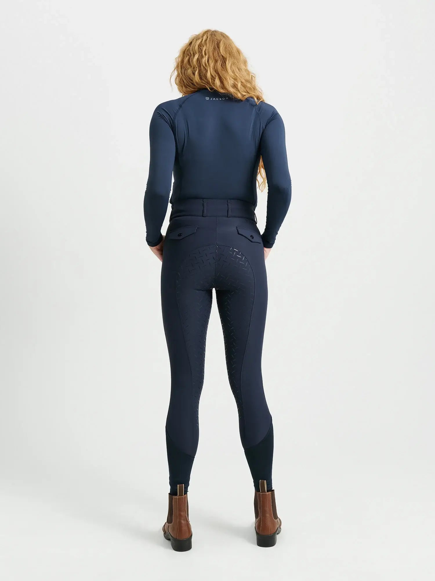 Jacson Rigmor Helskodd Ridbyxa - Marinblå