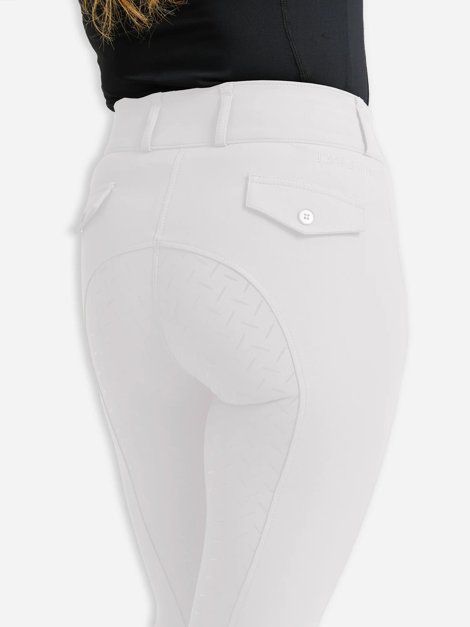 Jacson Rigmor Helskodd Ridbyxa - Vit