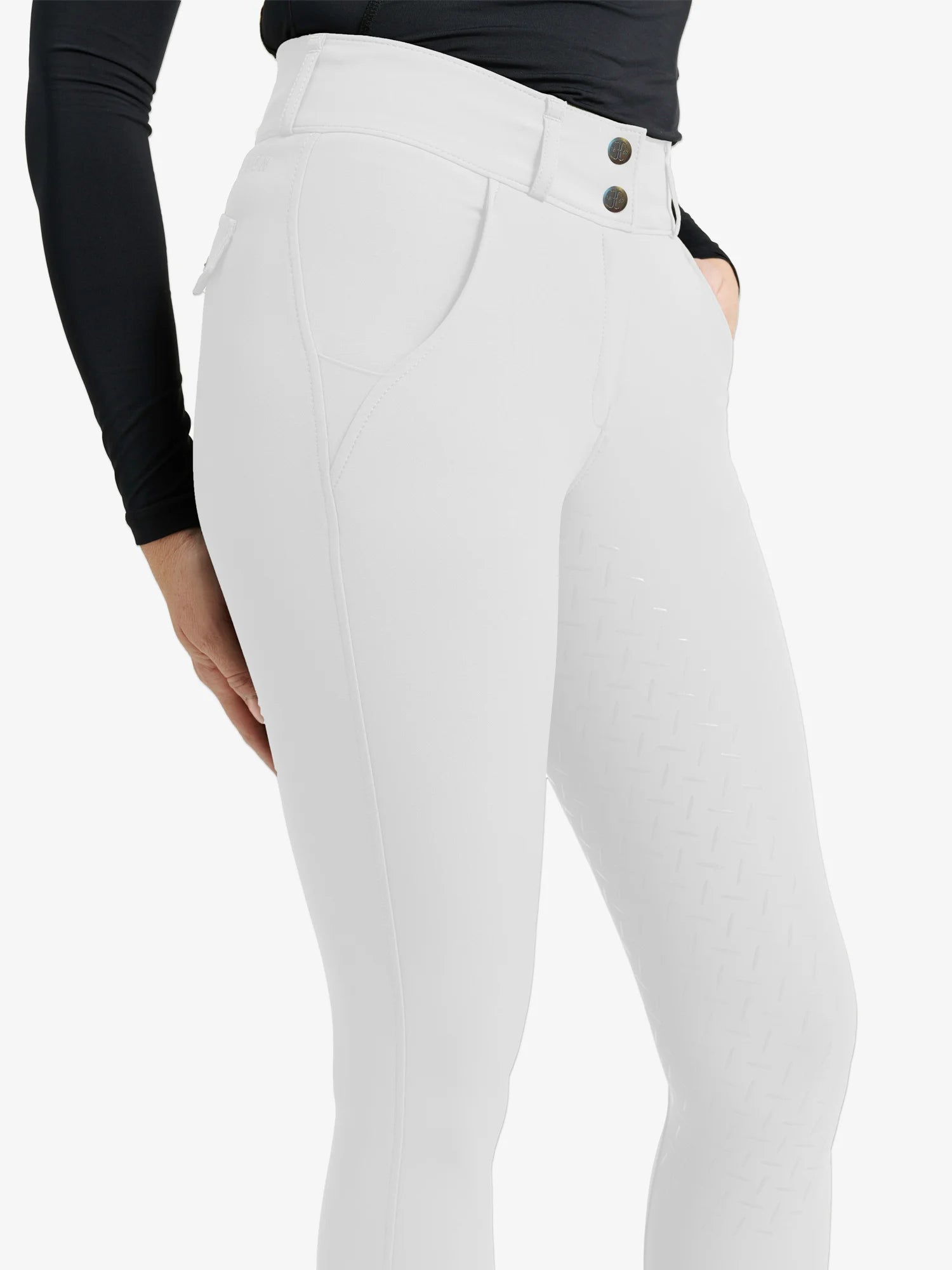 Jacson Rigmor Helskodd Ridbyxa - Vit