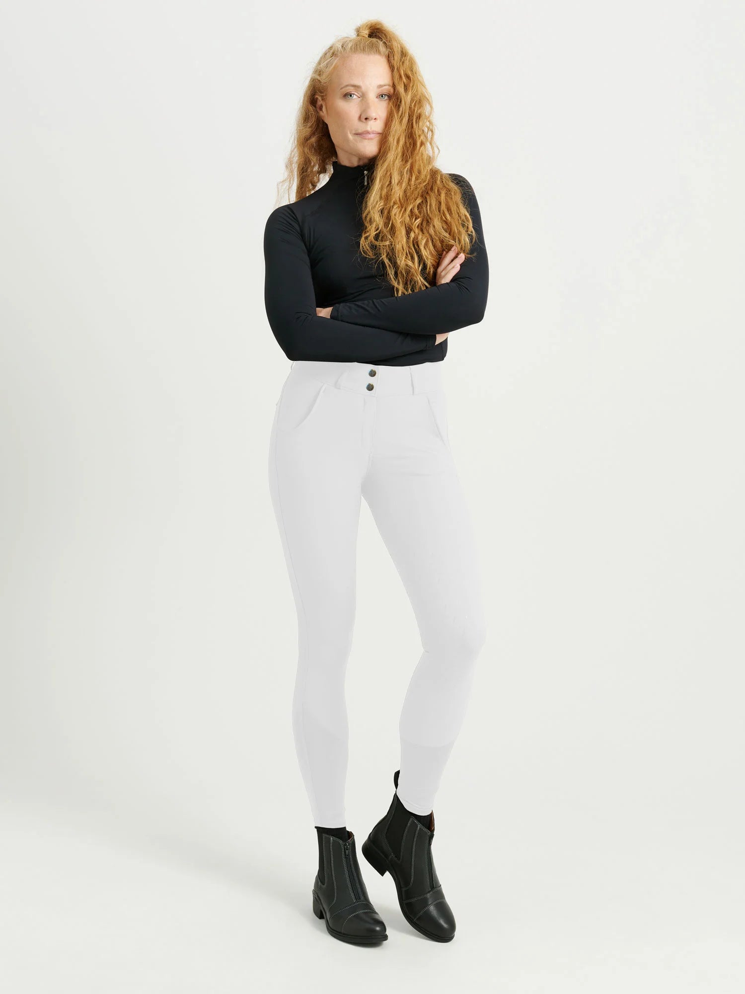 Jacson Rigmor Helskodd Ridbyxa - Vit