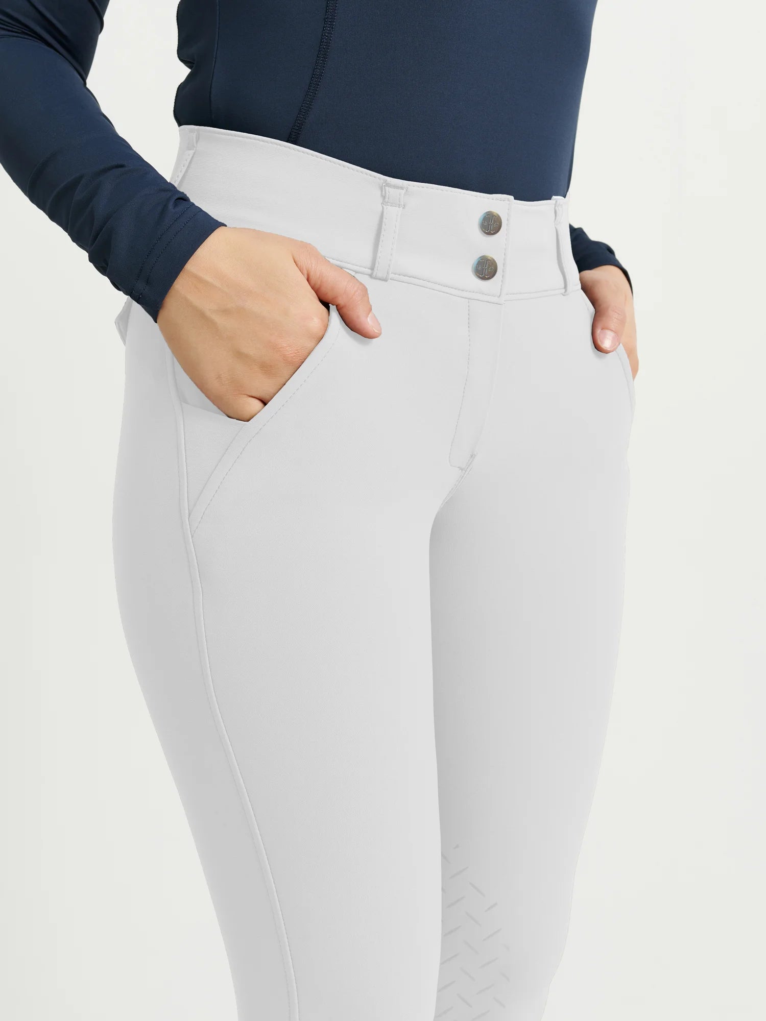 Jacson Rigmor Ridbyxa Knäskodd - Vit