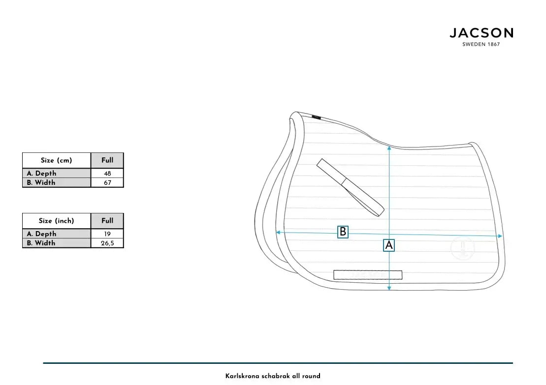 Jacson Karlskrona Schabra Full Allround - Marinblå