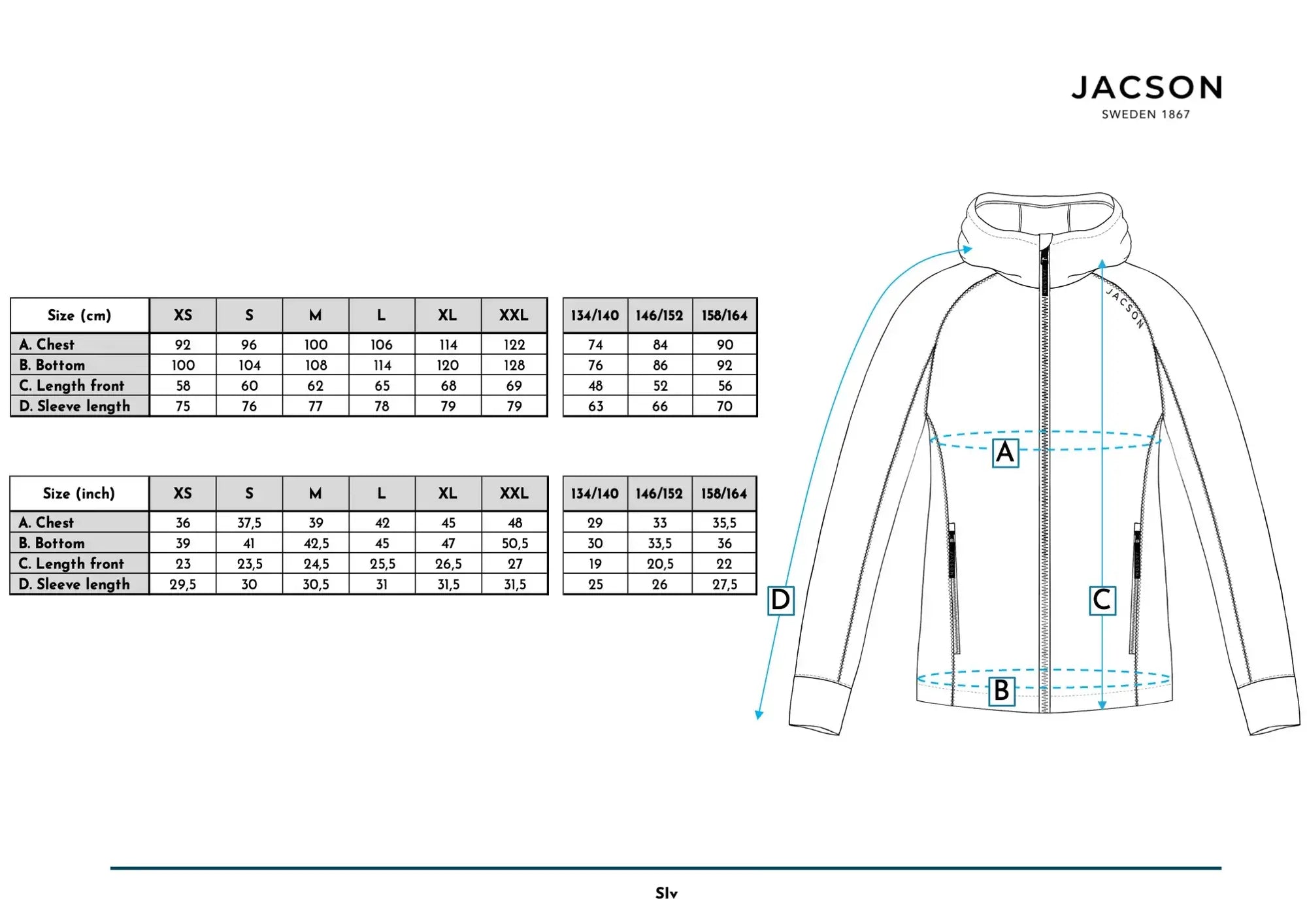 Jacson Siv Funktionsjacka Med Huva Junior - Orange