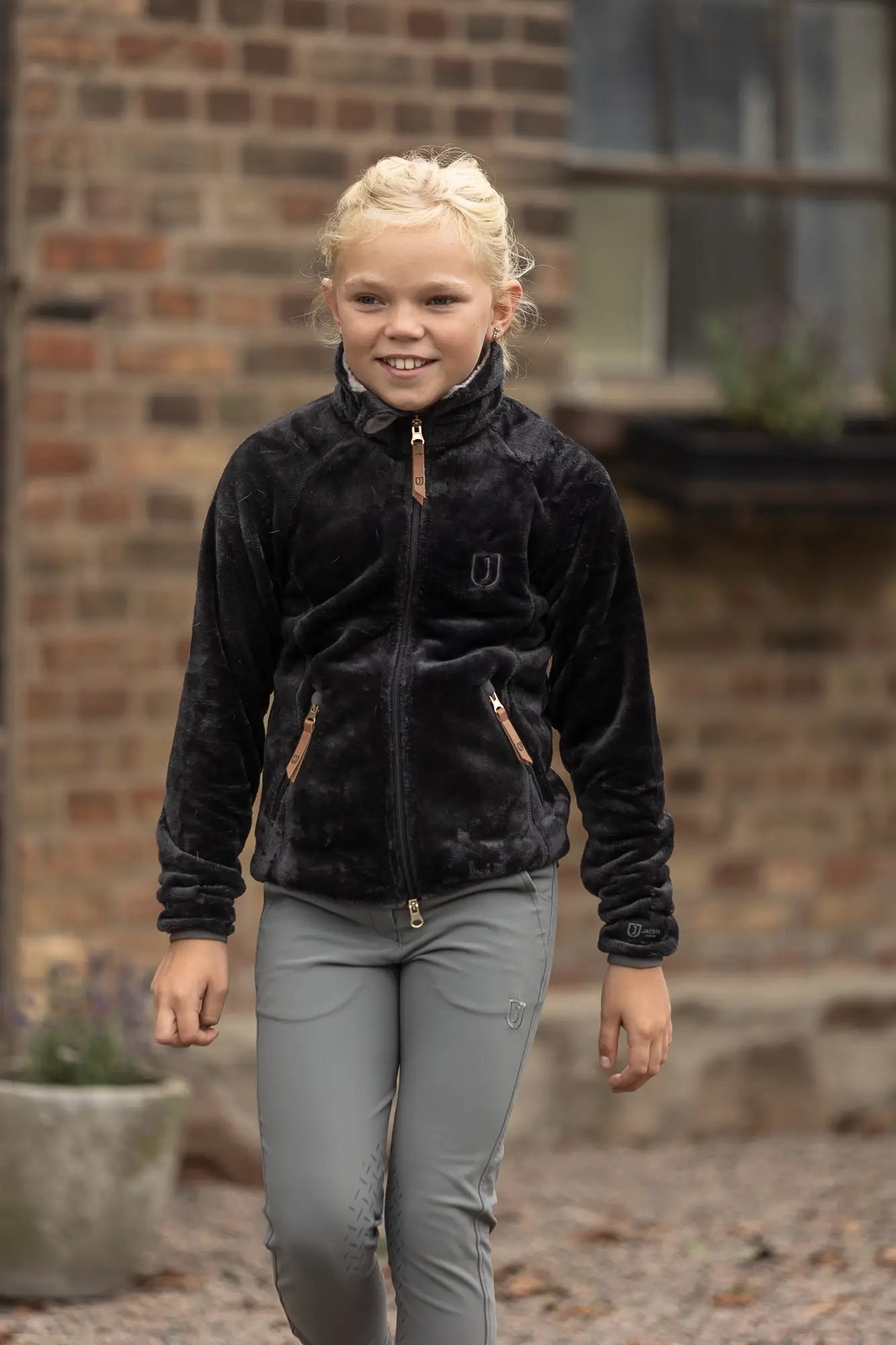 Jacson Dagmar Softpiletröja Junior - Svart