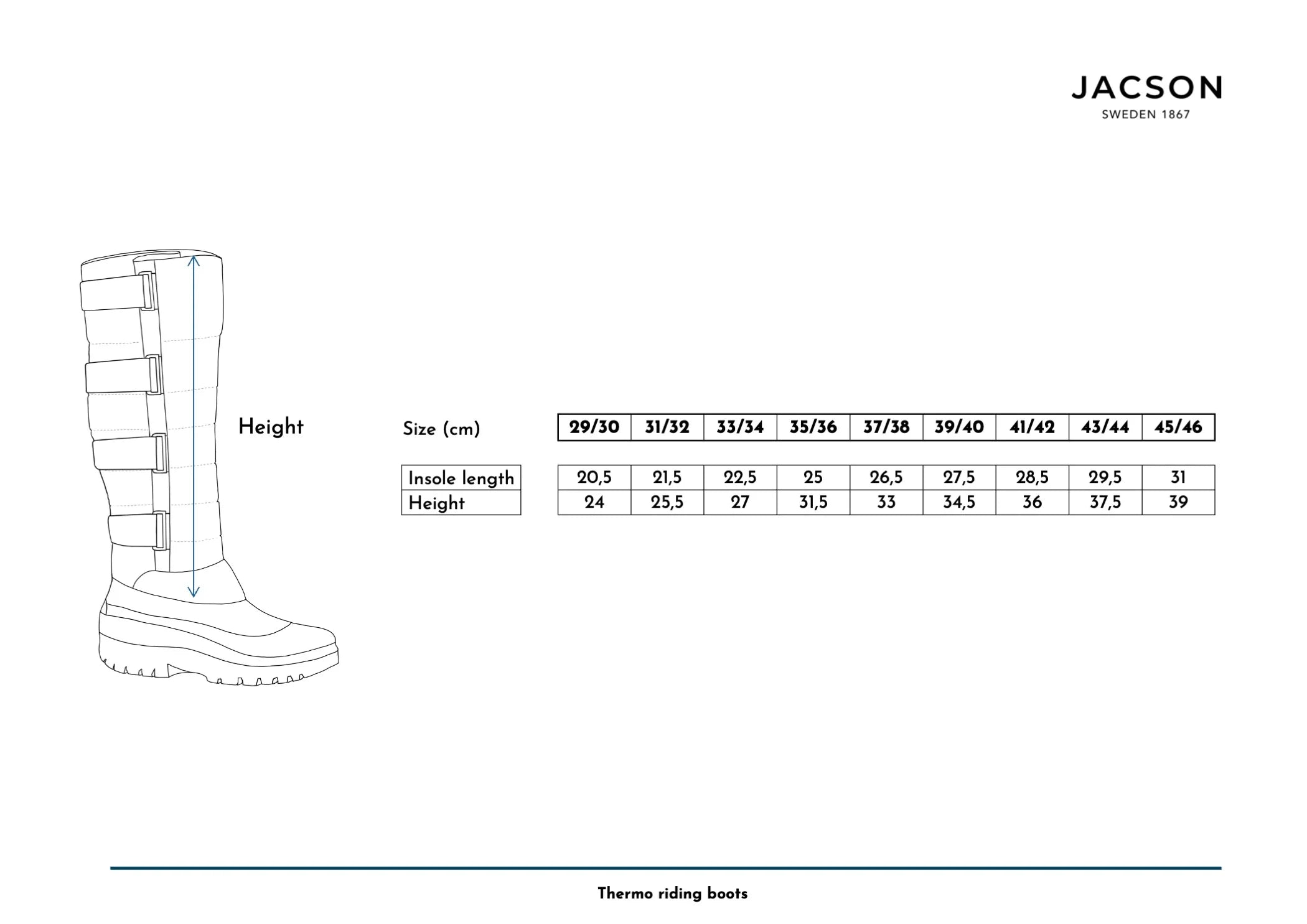 Jacson Thermoridstövel Junior - Svart