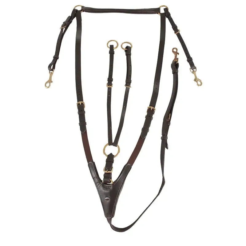 Jaktförträns med elastiska delar & avtagbar martingal