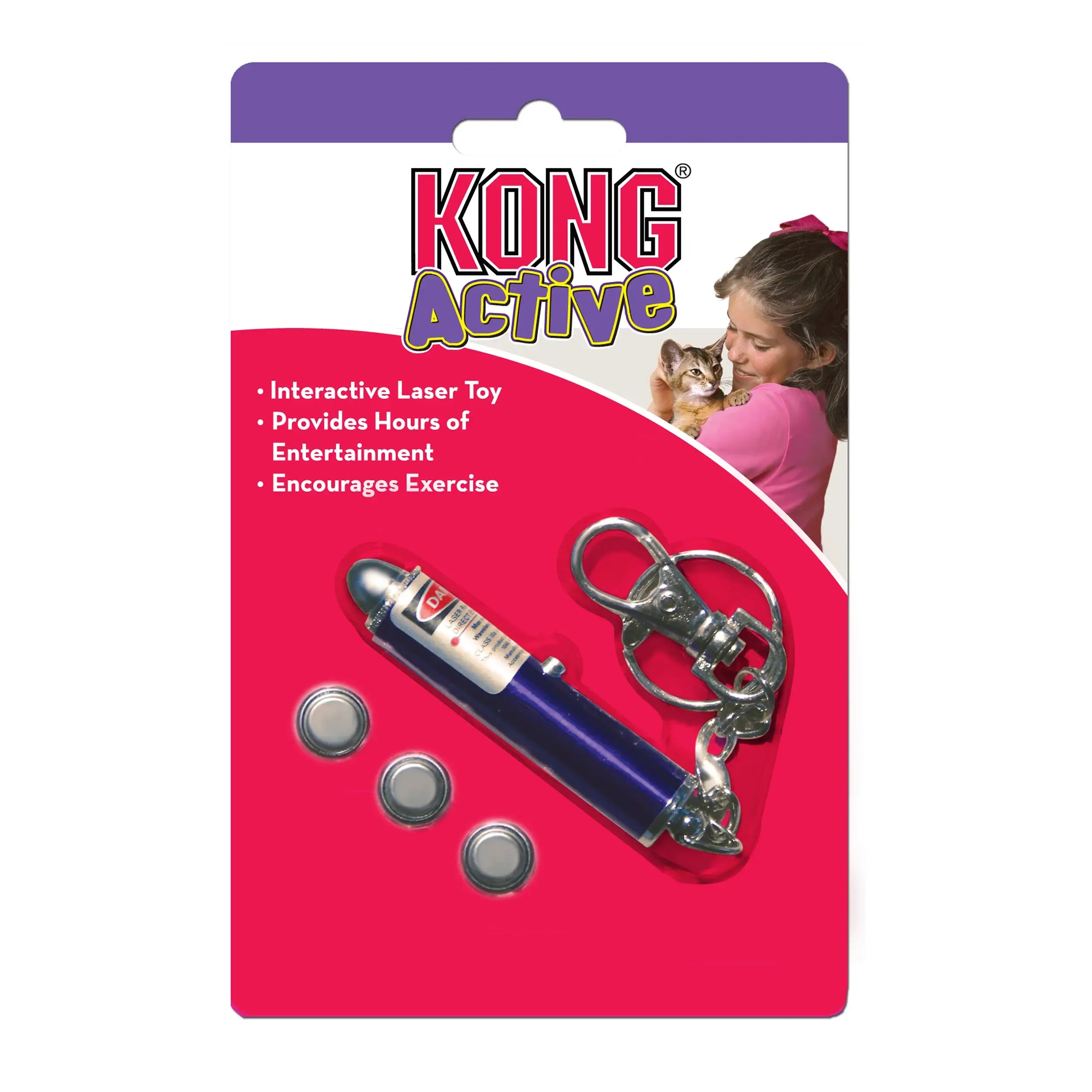 Kong Kattleksak Laser Pointer Lila