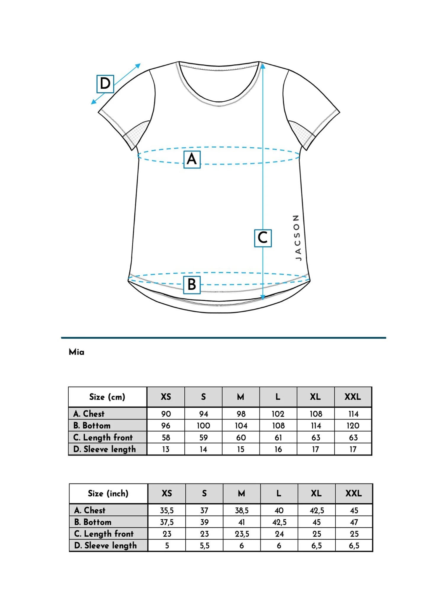 Jacson Mia Funktionstopp Kortärmad - Rosa