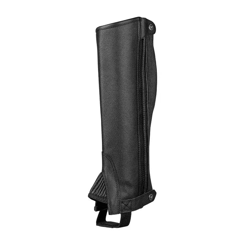 Red Horse Halvchaps i multi-grain läder XL - Svart