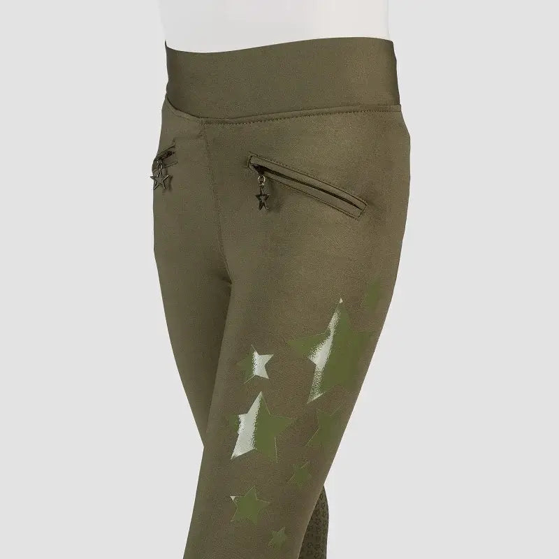 Red Horse Ridtights Khloé Barn - Mörkgrön