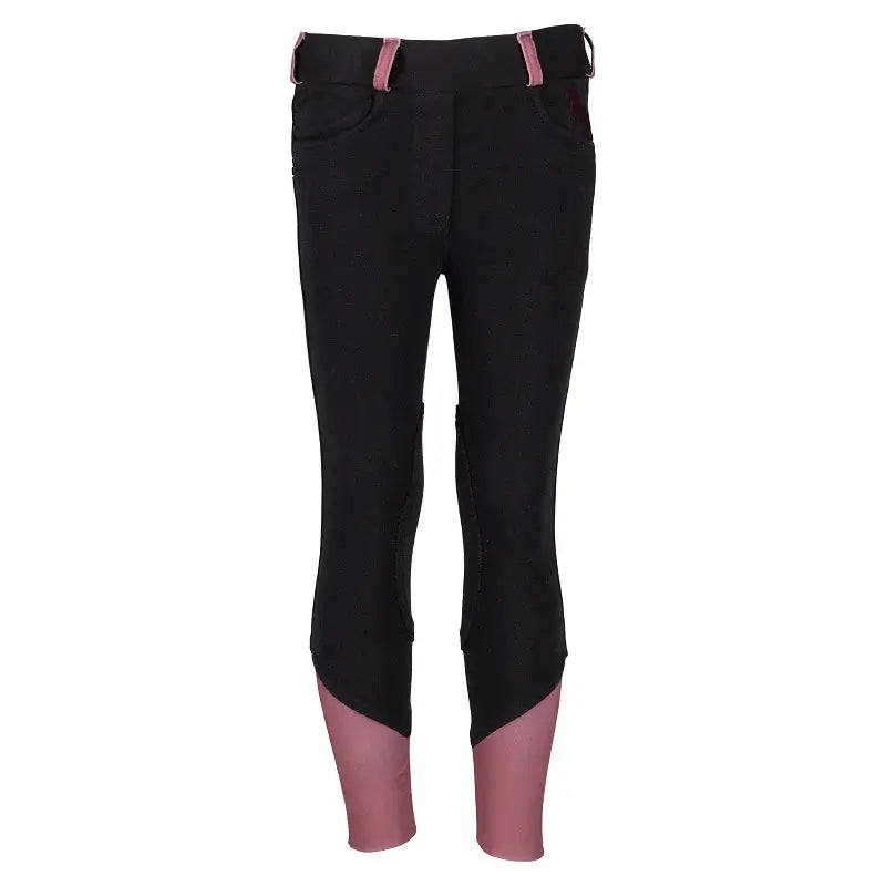 Red Horse Ridtights Noah Barn - Svart/Rosa