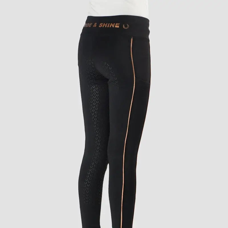 Red Horse Ridtights Yuki Barn - Svart/Rosé