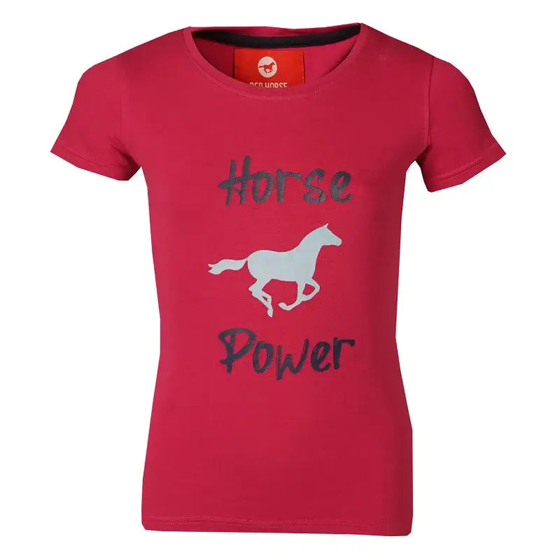 Red Horse T-shirt Toppie - Röd med häst