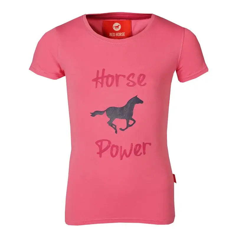 Red Horse T-shirt Toppie - Rosa med häst