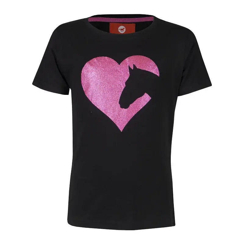 Red Horse T-shirt Toppie - Svart/Rosa
