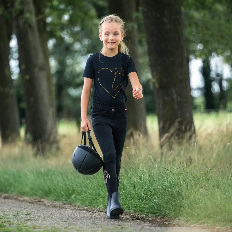 Red Horse T-shirt Toppie - Svart/Rosé