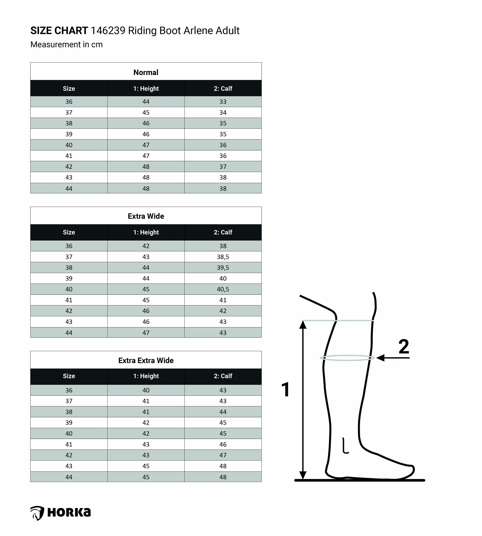 Horka Ridstövlar Arlene - Svart