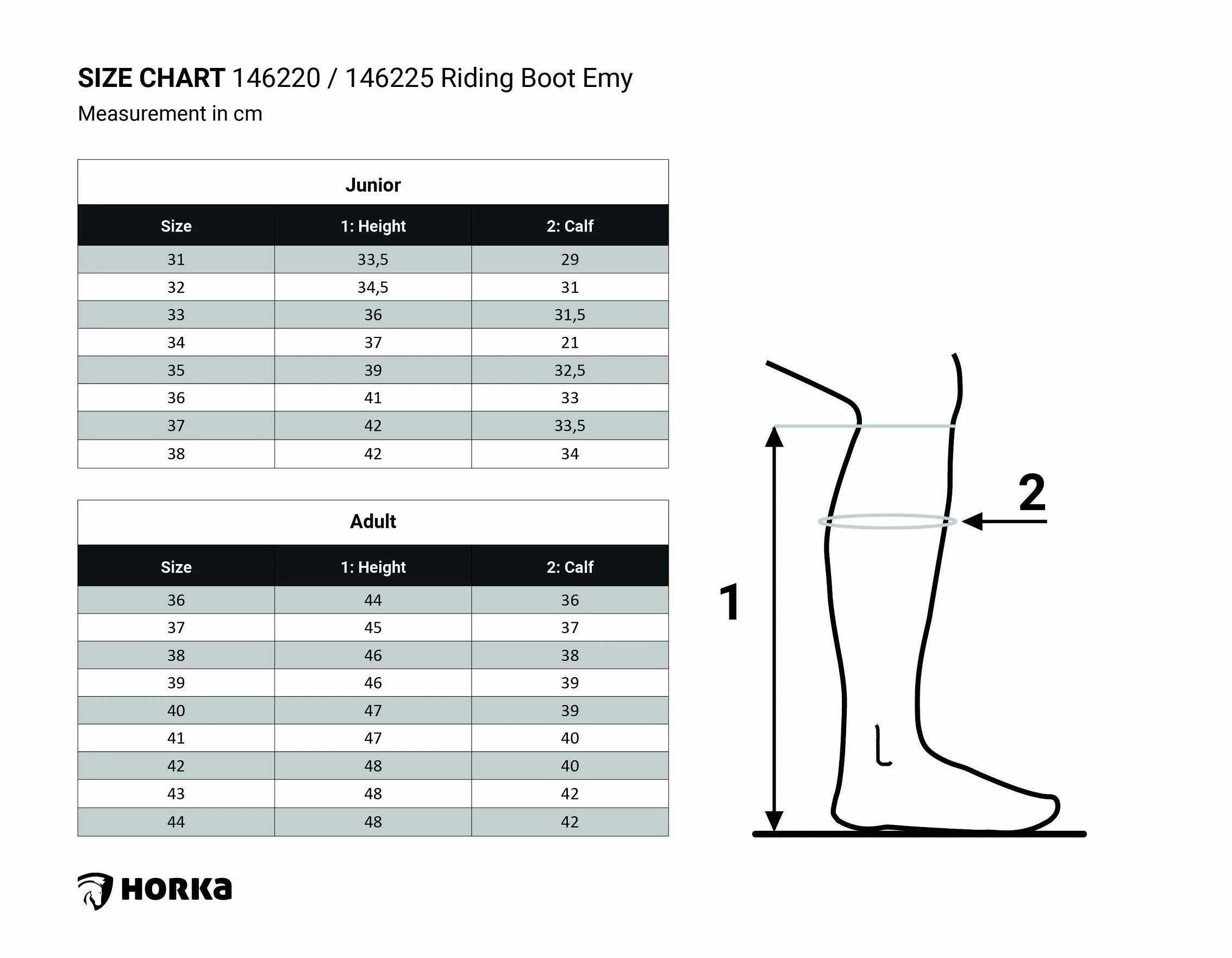 Horka Ridstövlar Emy Barn - Svart