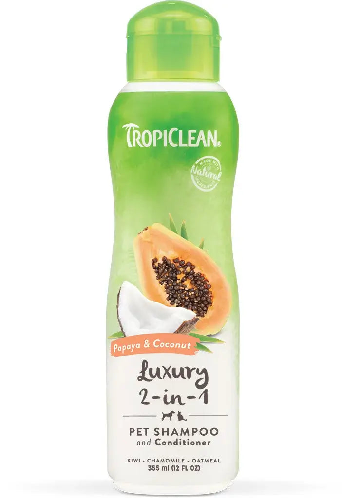 TropiClean Shampoo Luxury 2-in-1 Papaya Coconut 355ml